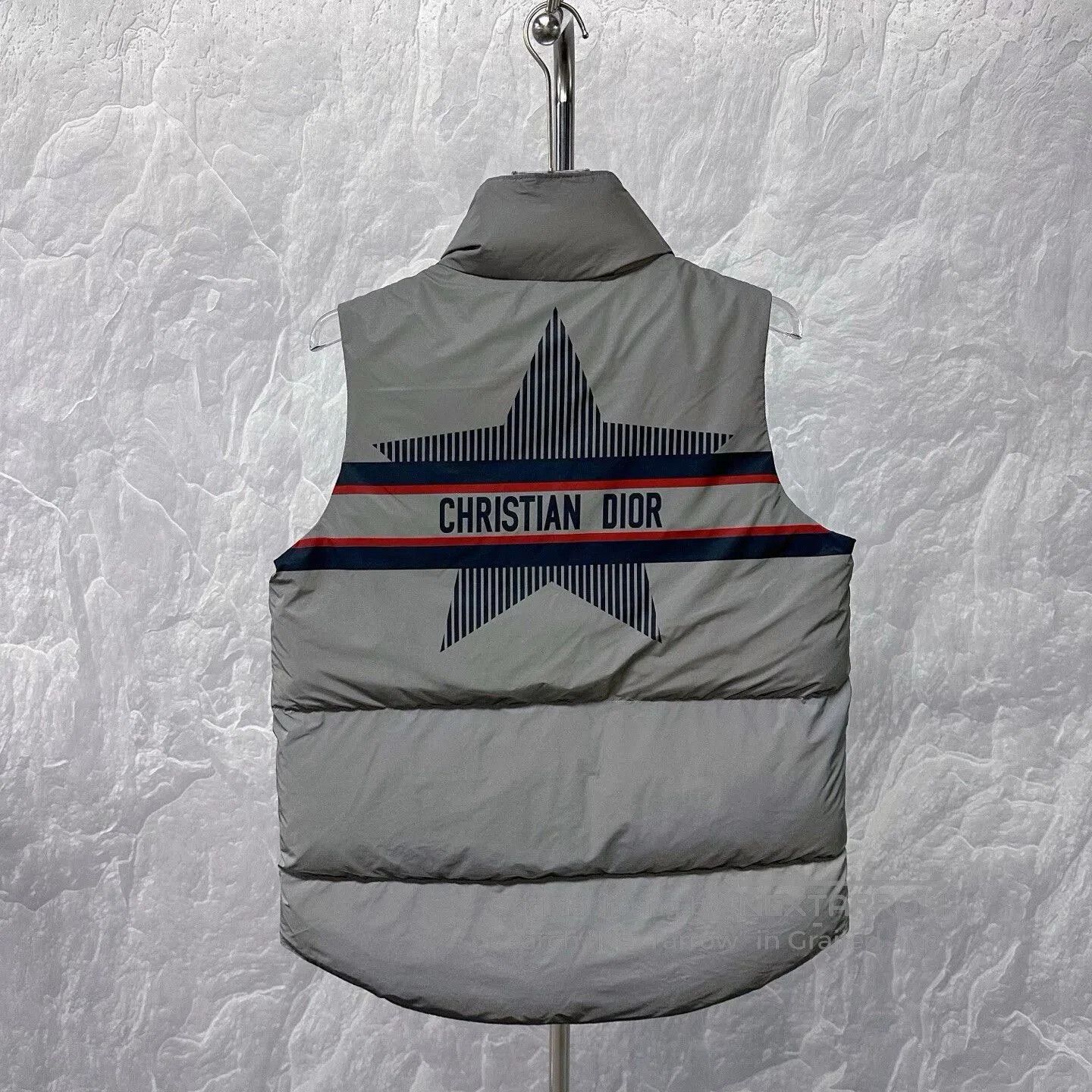 Dior dior striped puffer vest with high collar. Size US S / EU 44-46 / 1 - 4 Thumbnail