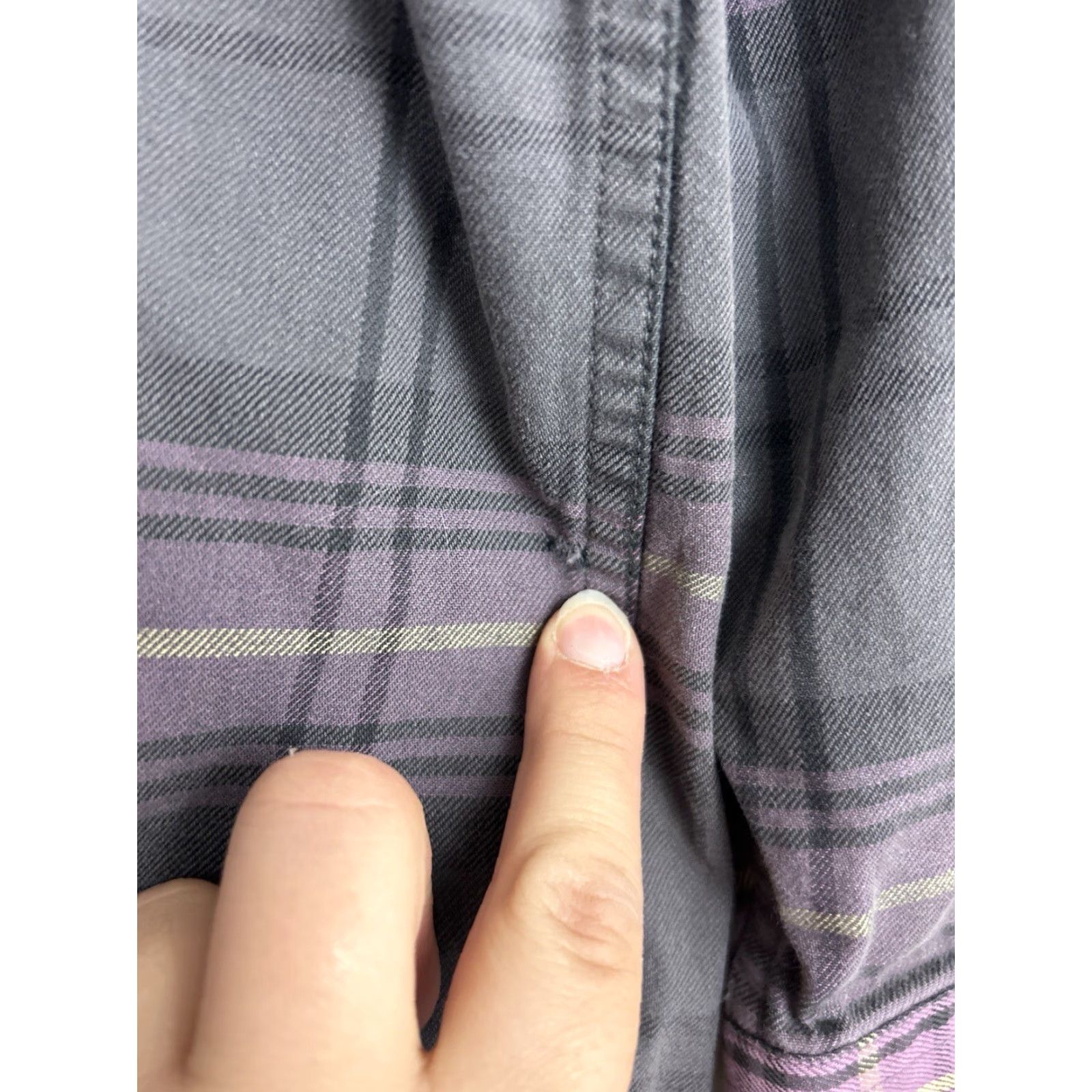 Roper Roper Mens 2XL Long Sleeve Button-Up Shirt Purple Plaid Flannel Size US XXL / EU 58 / 5 - 7 Thumbnail