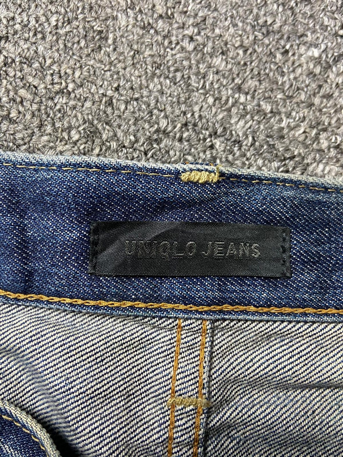 Japanese Brand × Uniqlo × Vintage UNIQLO Brand Distressed Denim Selvedge Jeans (129) Size US 36 / EU 52 - 4 Thumbnail