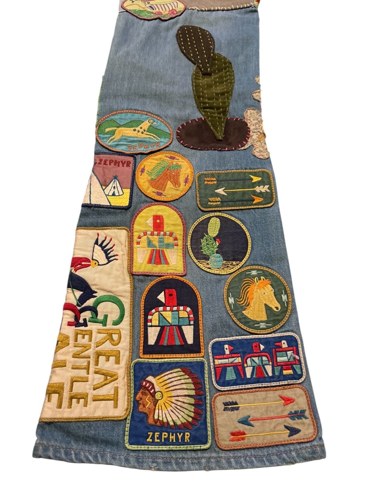 Kapital Kountry Kapital Denim 5P Rat Flare Jeans (Beautiful World Remake) Size US 32 / EU 48 - 11 Thumbnail