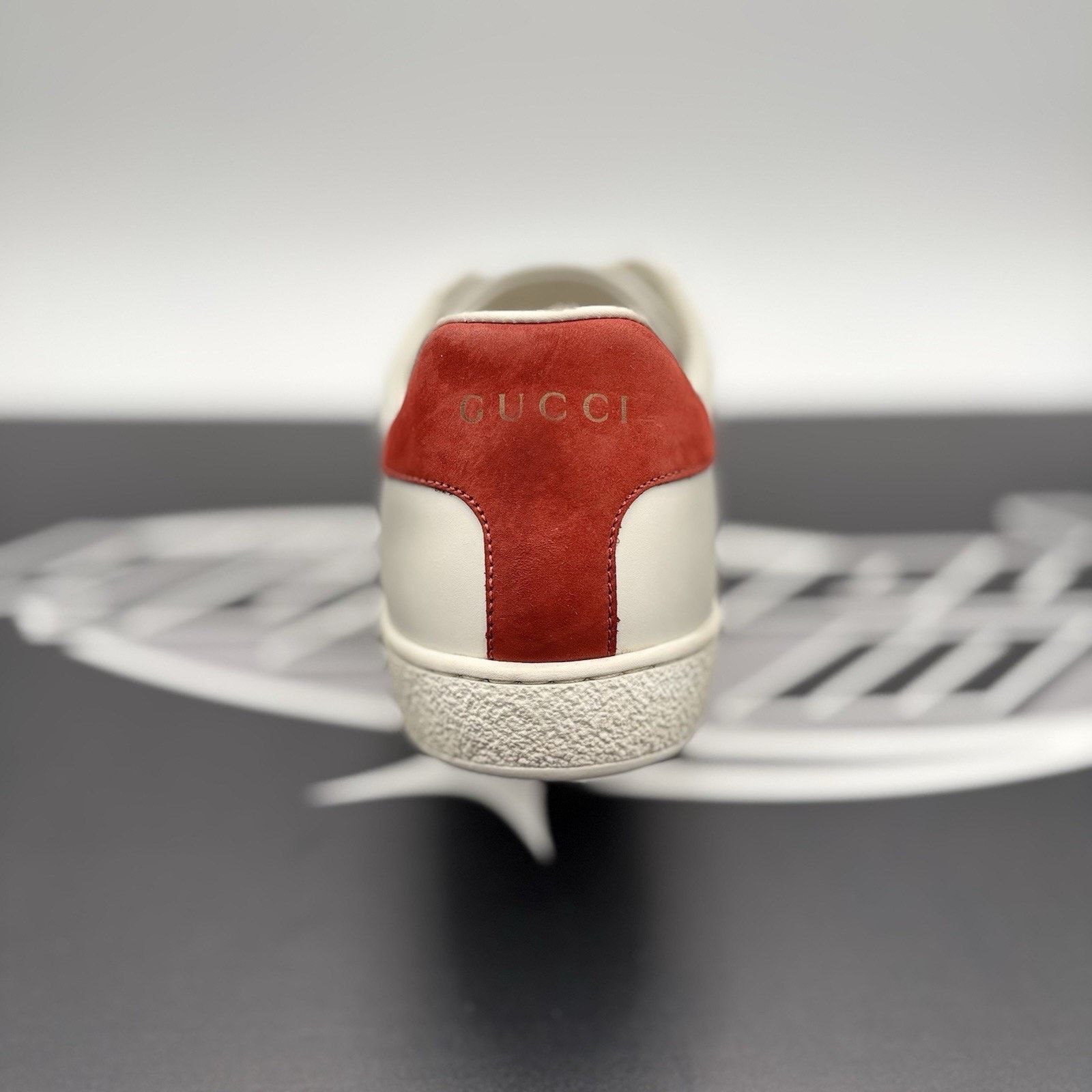 Gucci Gucci Ace Web 'Interlocking G - White Red Green ‘ | GOOD! Size US 7 / IT 37 - 12 Thumbnail