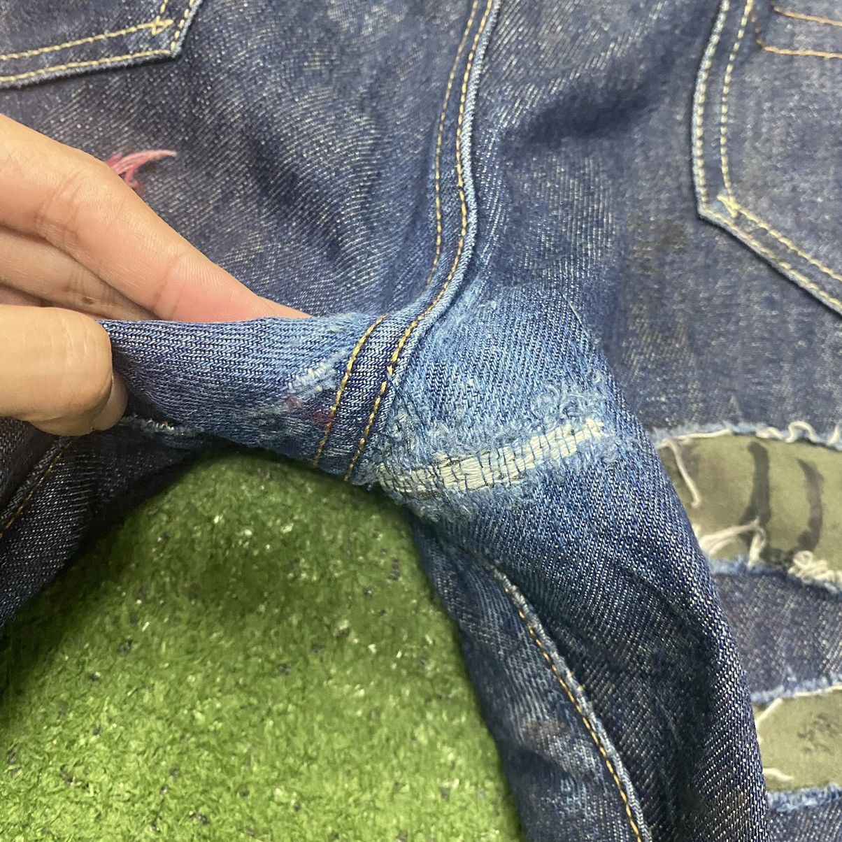 Polo Ralph Lauren W34-36 Polo Ralph Lauren Distressed Denim Jeans Army Ripped Size US 34 / EU 50 - 11 Thumbnail