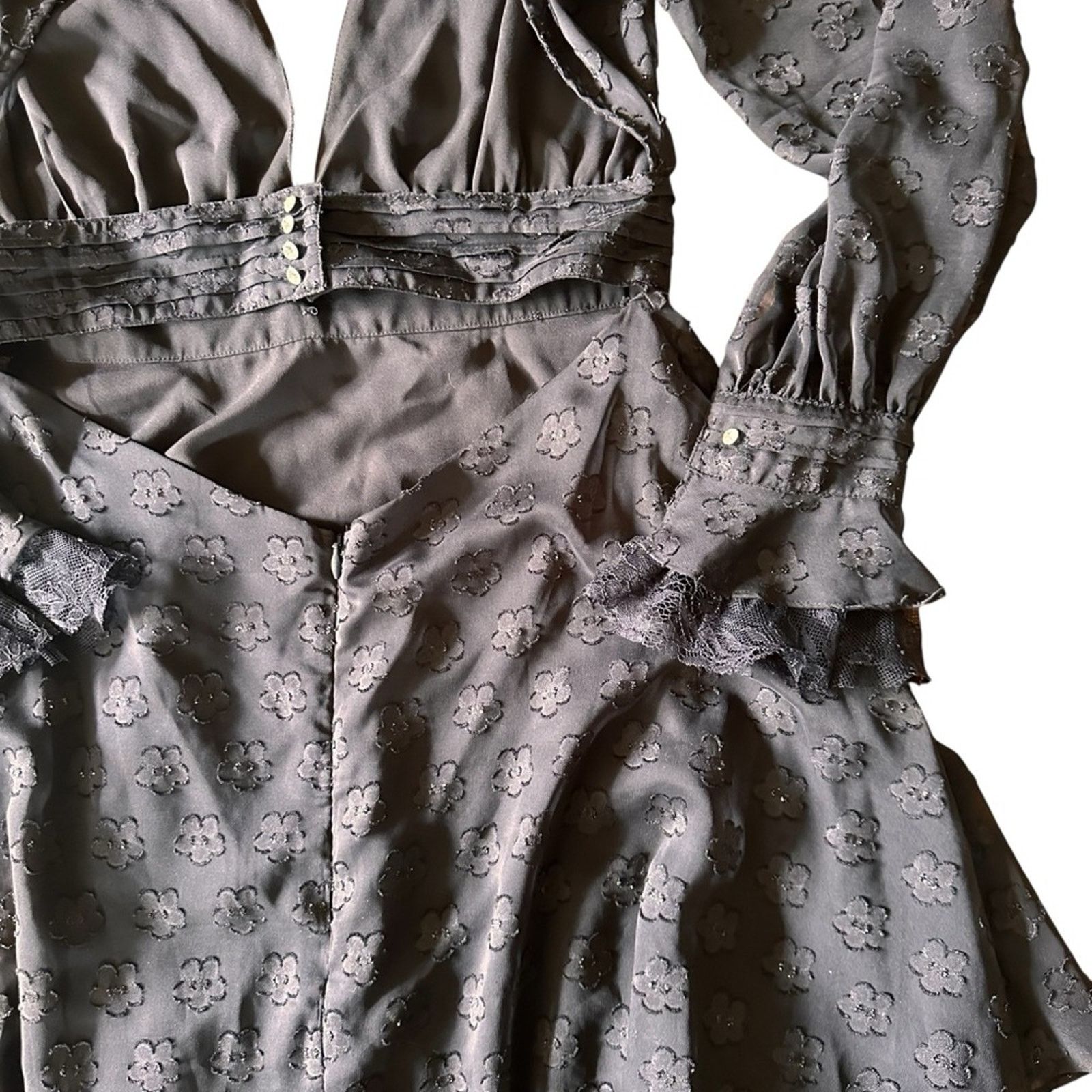 For Love & Lemons For Love & Lemons Modern Love Dress – Black Daisy – Size M Size M / US 6-8 / IT 42-44 - 11 Thumbnail