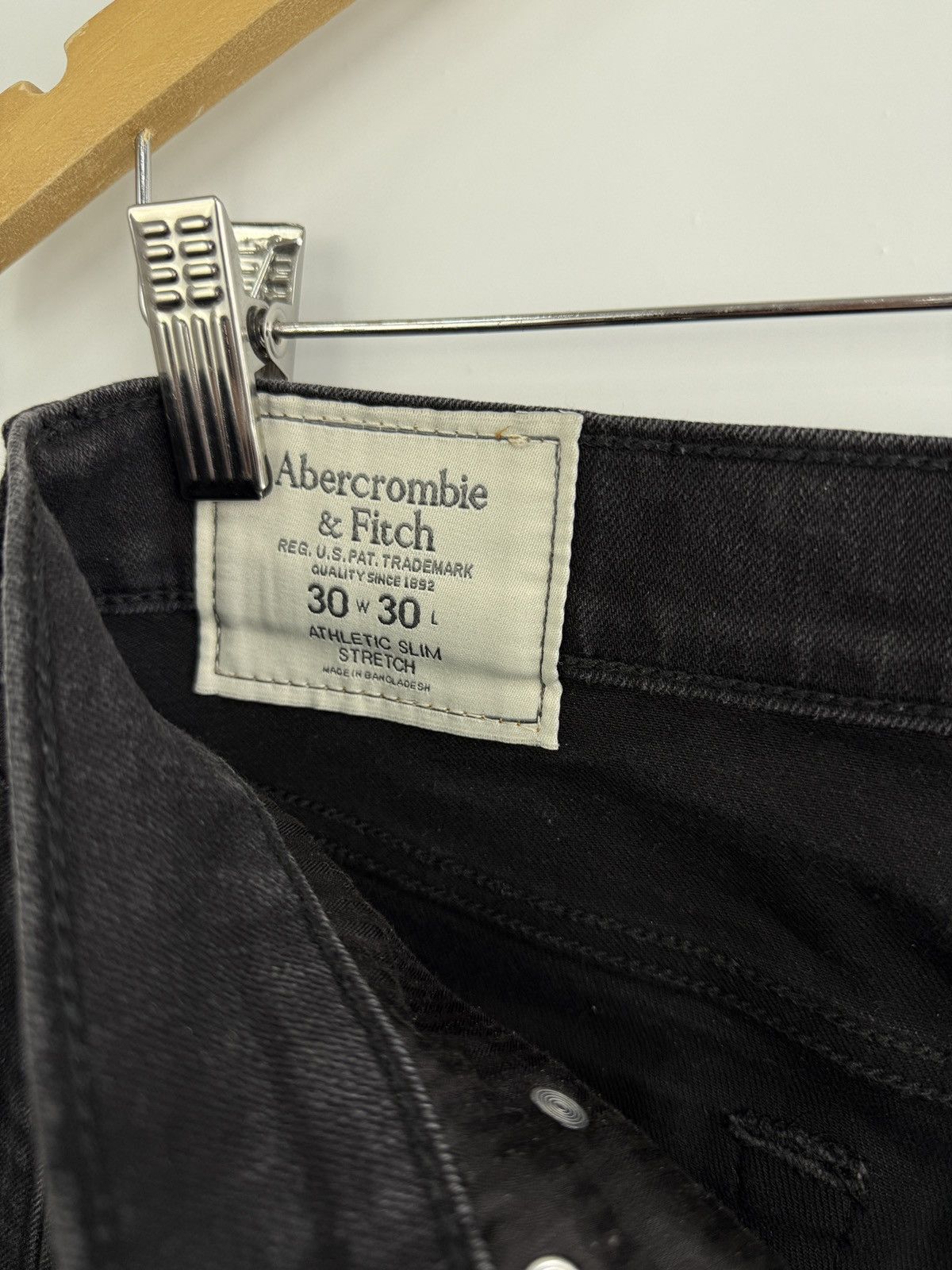 Abercrombie & Fitch 🇺🇸 Y2K Abercrombie Fitch Athletic Slim Stretch Jeans Opium Size US 30 / EU 46 - 20 Thumbnail