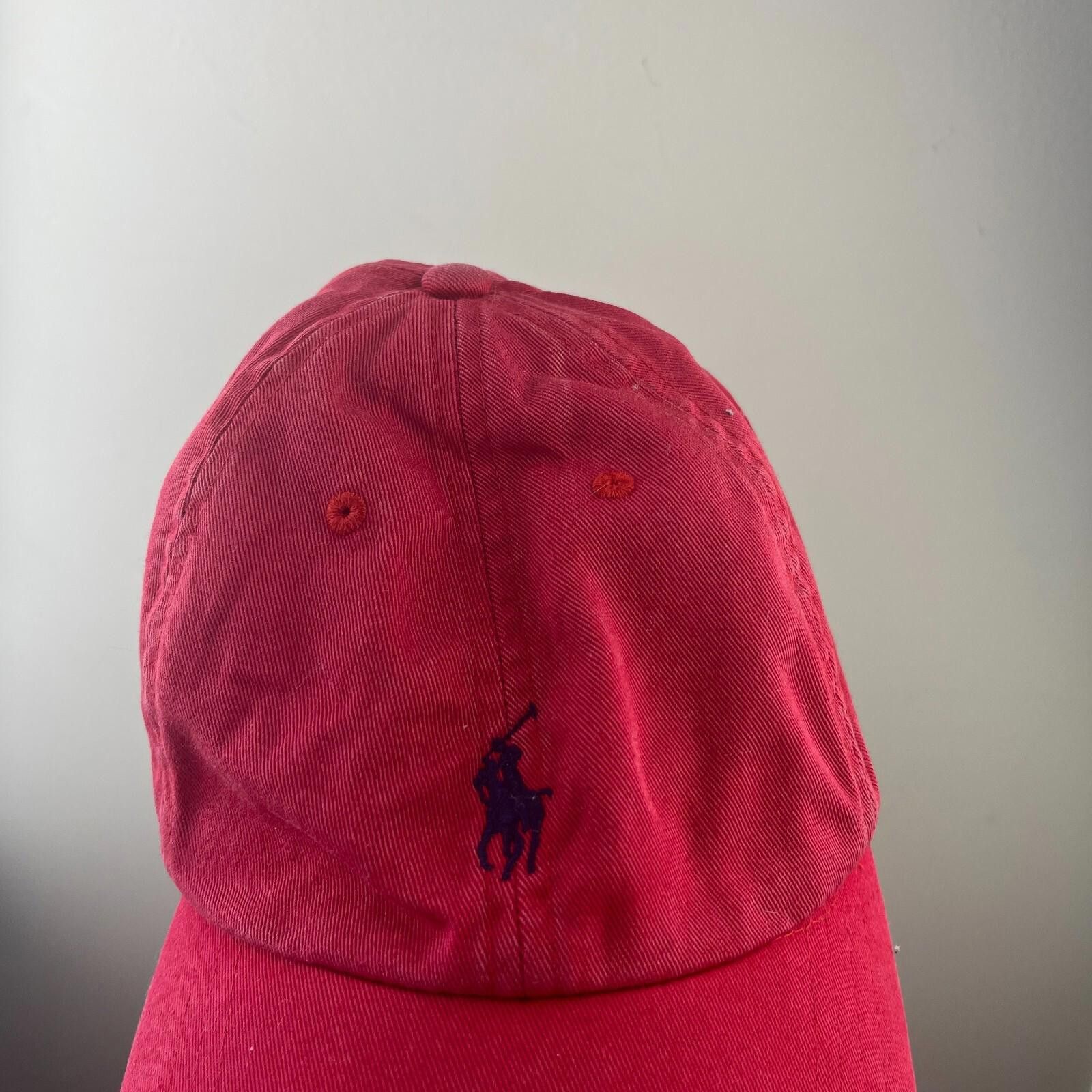 Polo Ralph Lauren Vintage Polo Ralph Lauren Pony Strap-Back Hat Red Size ONE SIZE - 2 Thumbnail