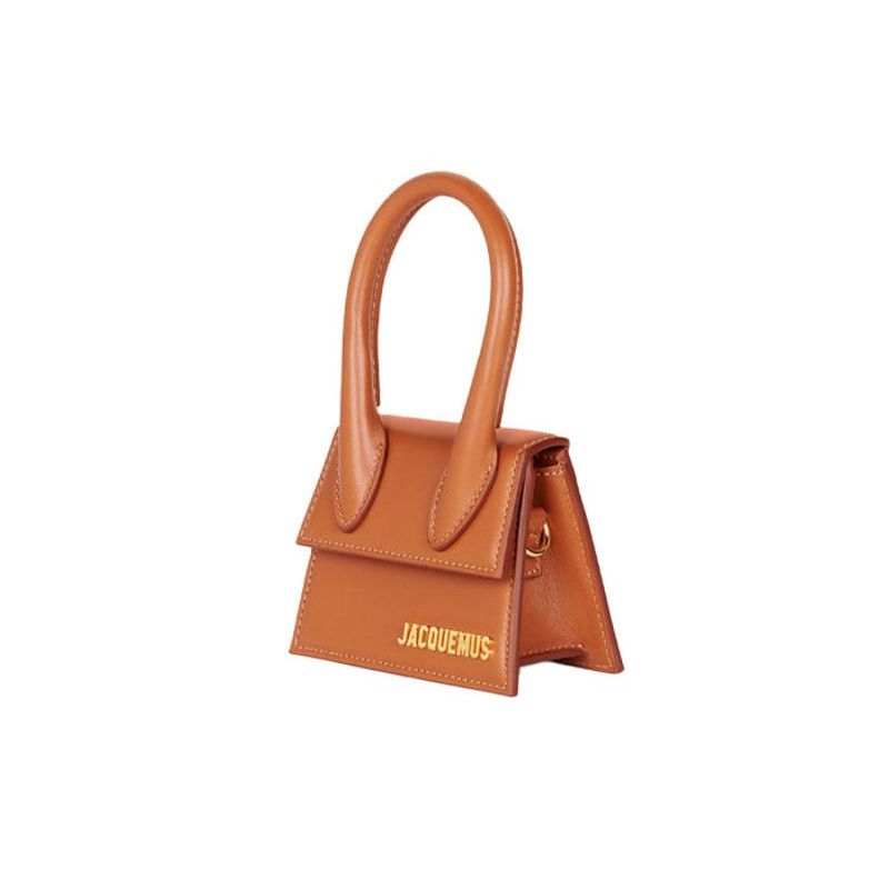 Jacquemus Leather Le Chiquito Mini Handbag Brown