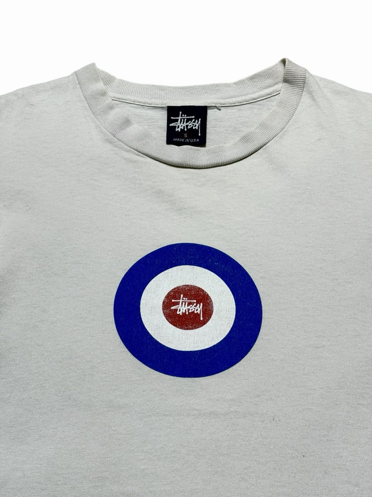 Stussy × Vintage Vintage 90s Stussy single stitch target logo Size US S / EU 44-46 / 1 - 2 Thumbnail
