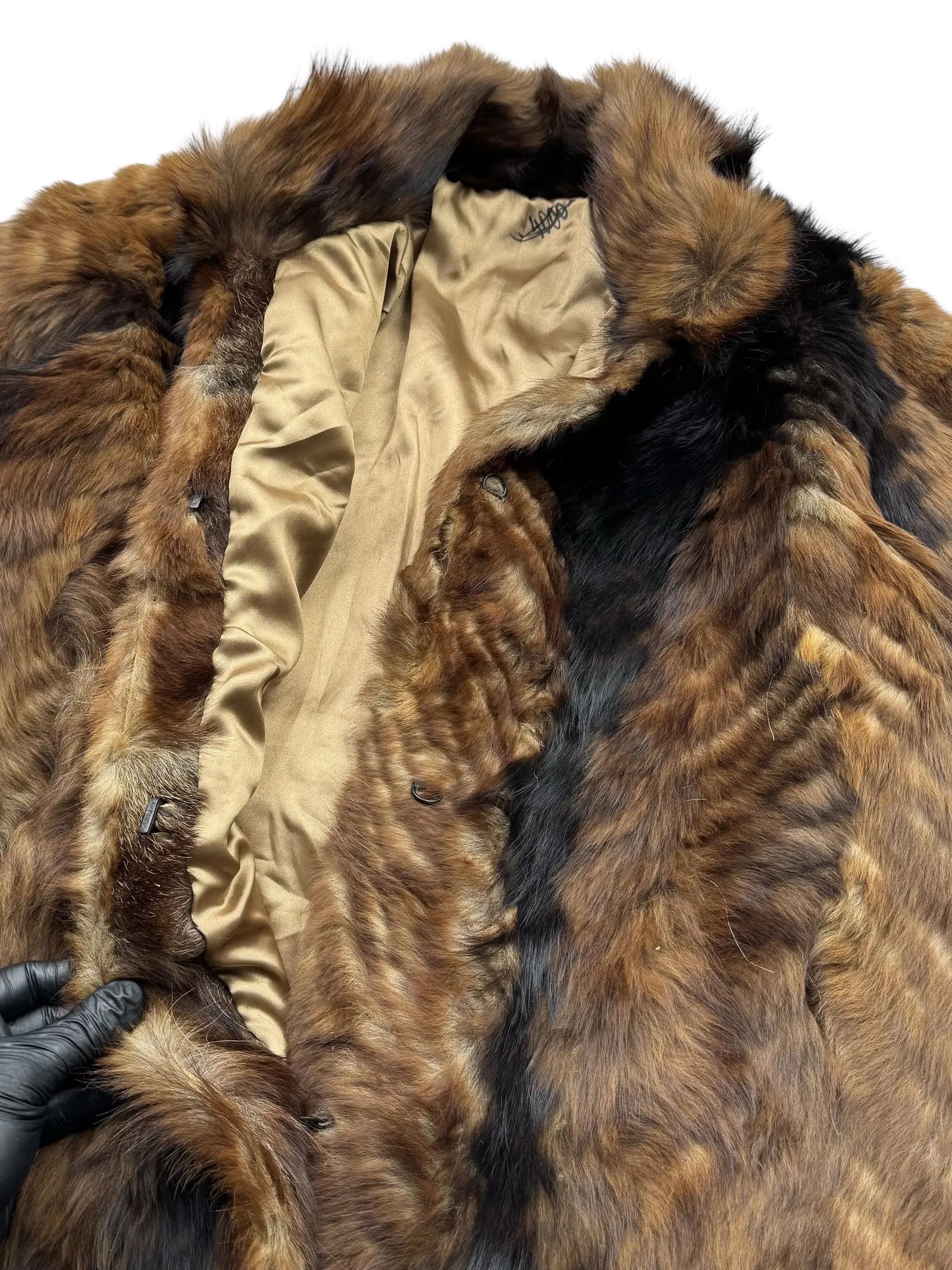 Vintage Y2K Real Fur Coat Size L / US 10 / IT 46 - 4 Thumbnail