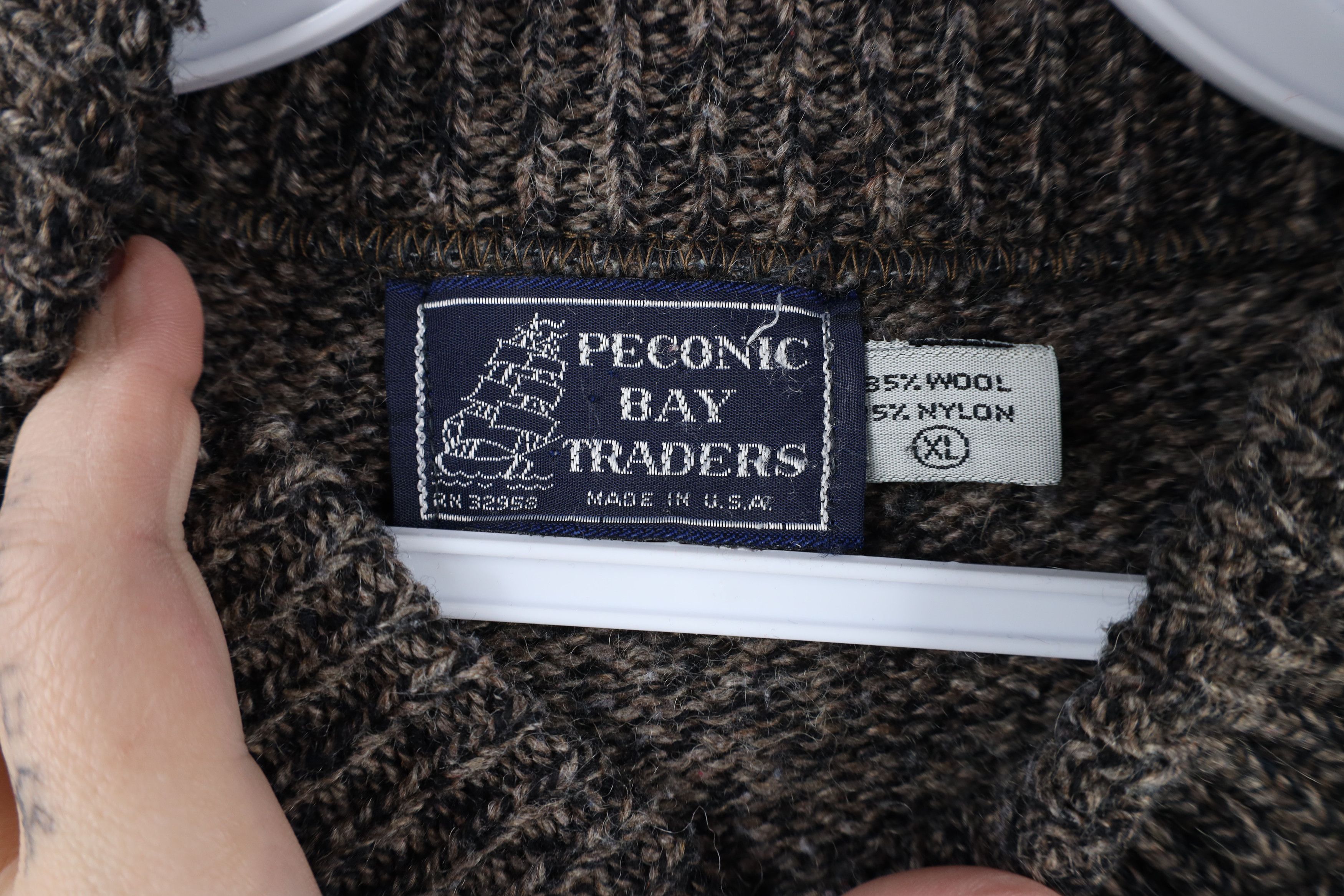 Vintage Vintage 90s Streetwear Wool Blend Knit Henley Sweater USA Size US XL / EU 56 / 4 - 6 Thumbnail