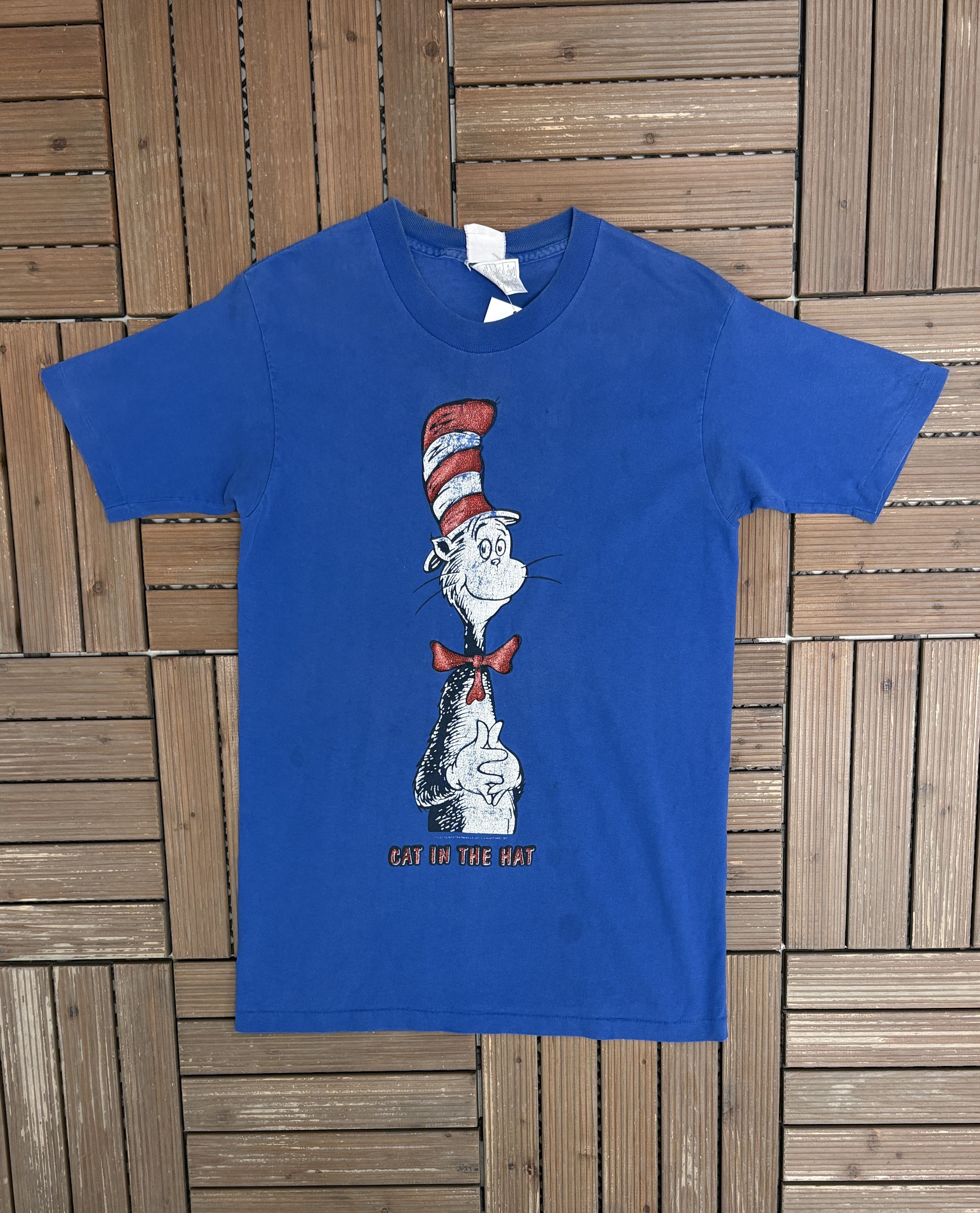Vintage Cat In The Hat Dr. Seuss Vintage Blue T-Shirt Tee Size US L / EU 52-54 / 3 - 1 Thumbnail