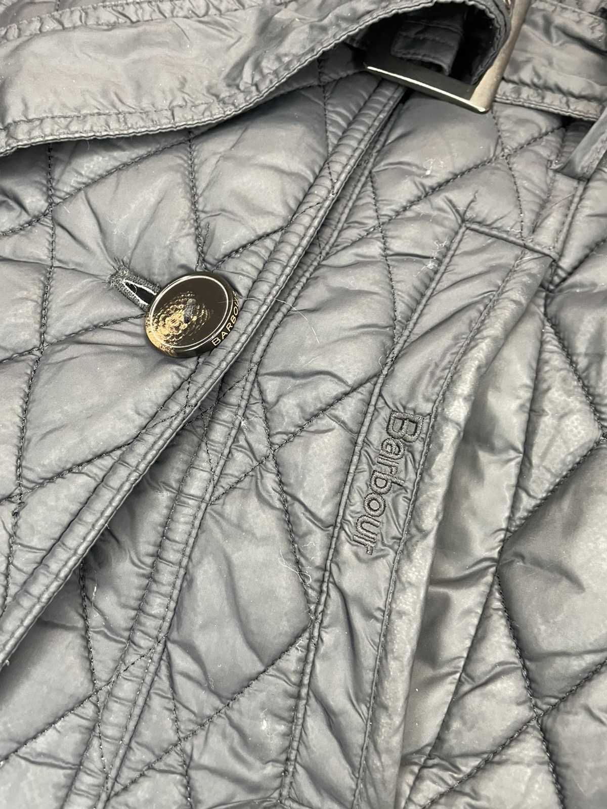 Barbour Barbour Women Arran Quilt Blac Coat Size US 6 UK 10 EUR 36 Size M / US 6-8 / IT 42-44 - 6 Thumbnail