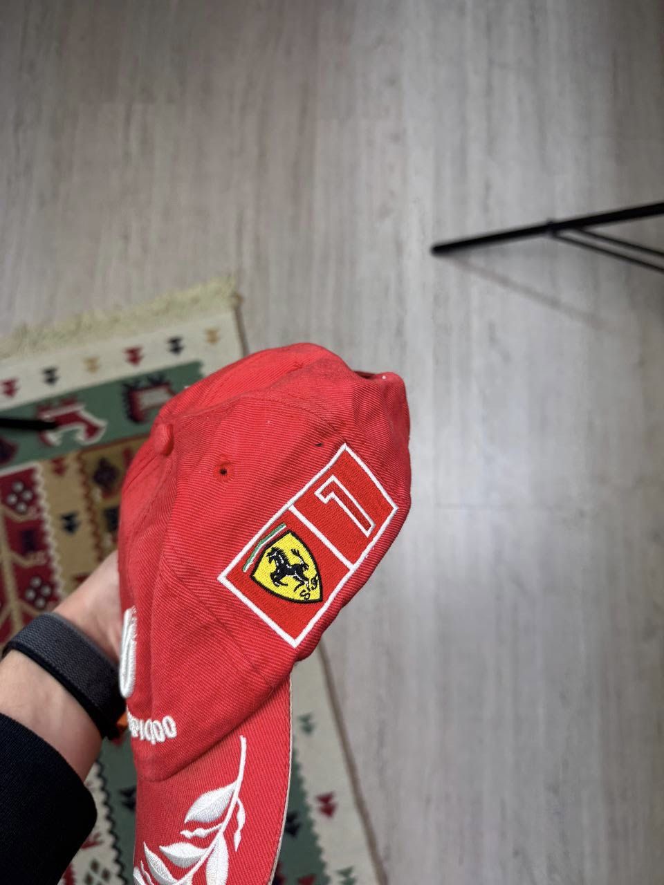 Ferrari × Vintage Vintage RARE Ferrari Michael Schumacher F1 Cap Hat Size ONE SIZE - 5 Thumbnail