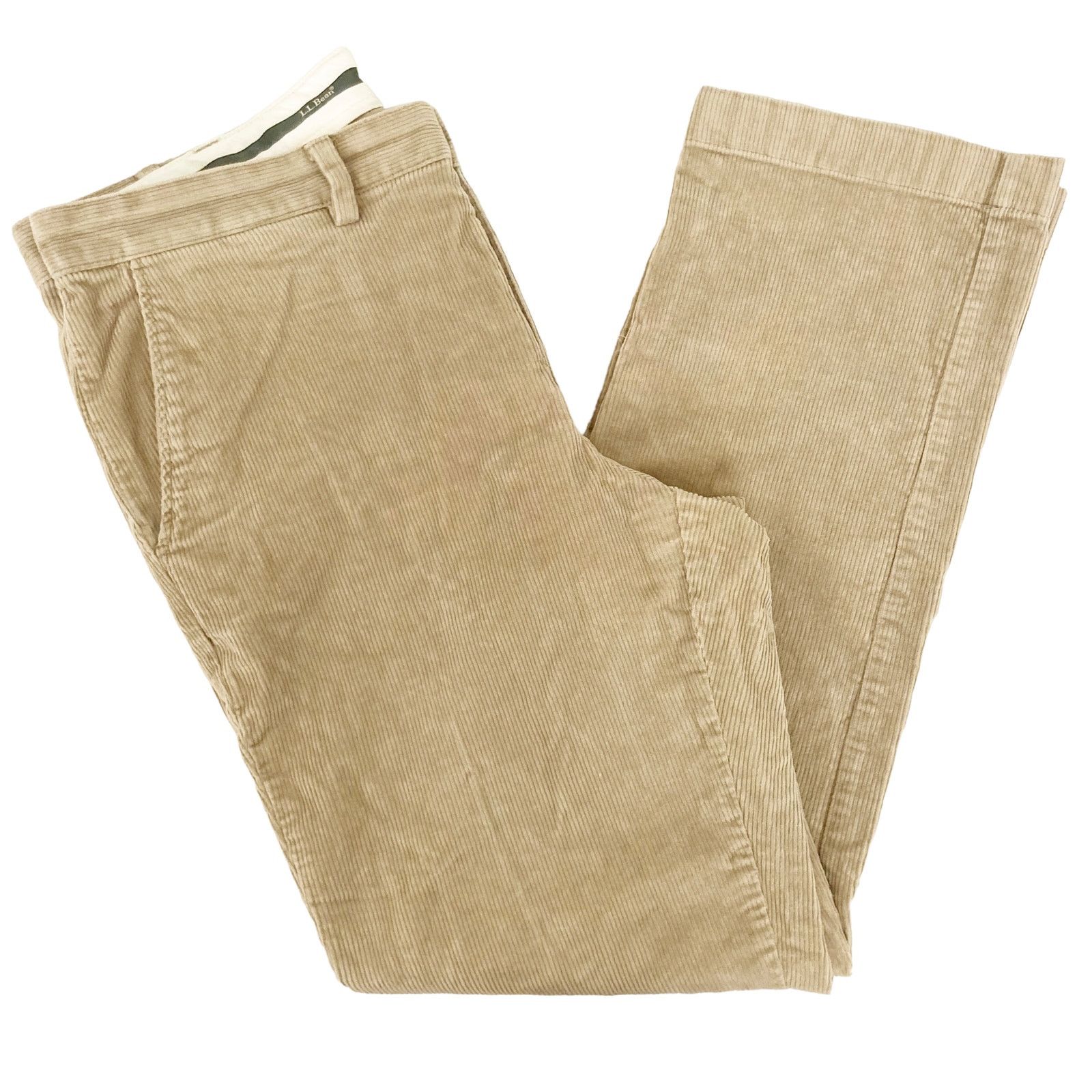 L.L. Bean LL Bean Tan Corduroy Pants Sz 35x32 Size US 35 - 5 Thumbnail