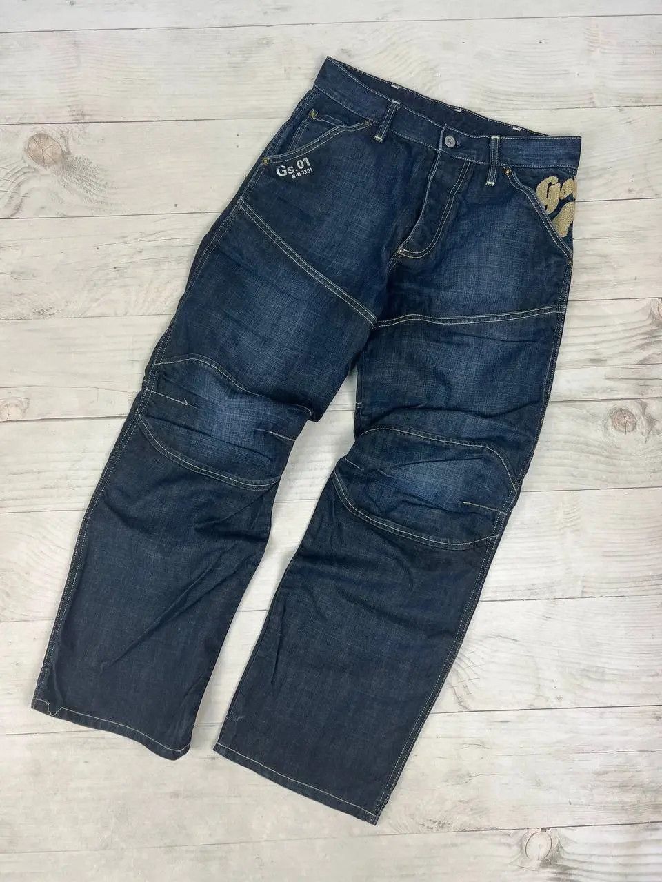 G-Star Vintage G Star Raw Baggy Big Logo Denim Jeans 90s Size US 30 / EU 46 - 2 Thumbnail