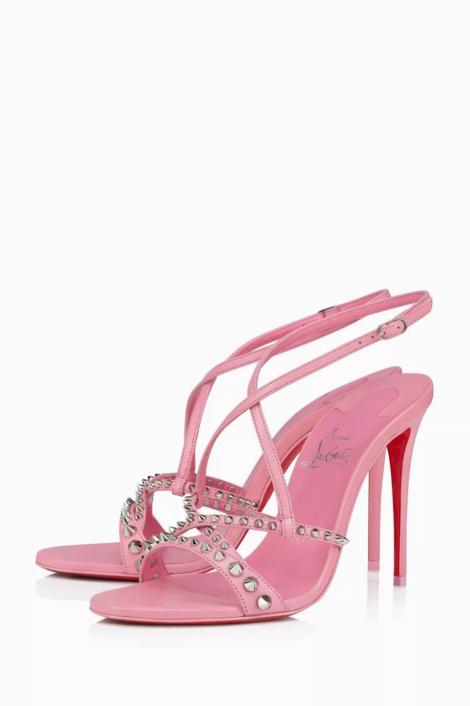 Christian Louboutin o1bcso1str0825 Tatooshka Spikes 100 in Pink Size US 6 / IT 36 - 2 Thumbnail