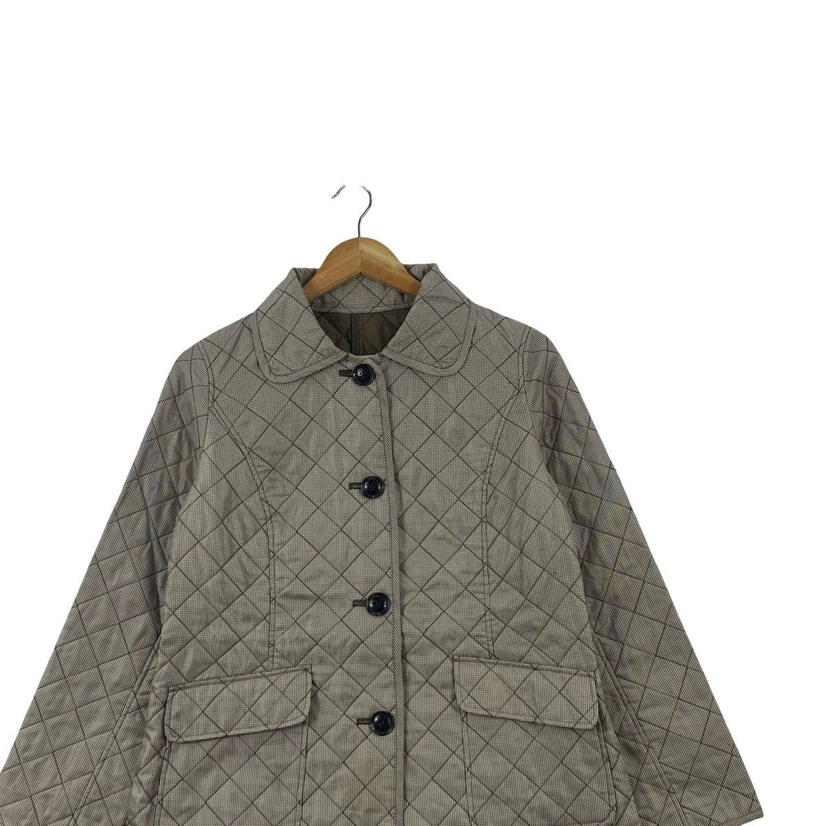 Longchamp LONGCHAMP QUILTED Check Pattern Button Jacket Women’s Size M / US 6-8 / IT 42-44 - 2 Thumbnail