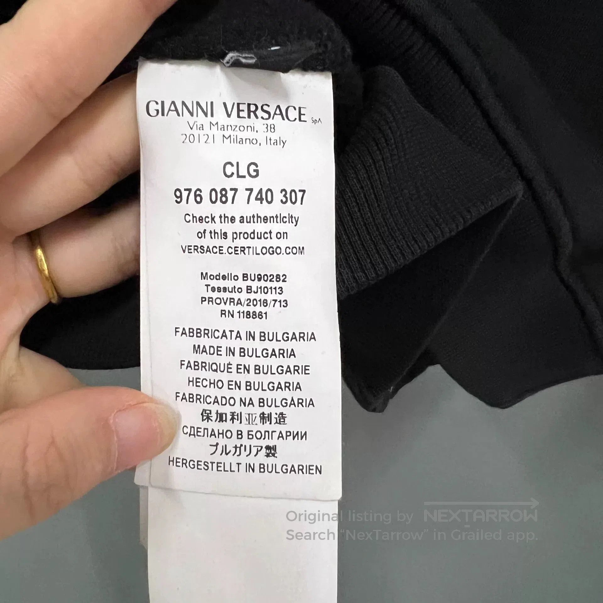 Versace versace black zip hoodie with back print. Size US S / EU 44-46 / 1 - 3 Thumbnail