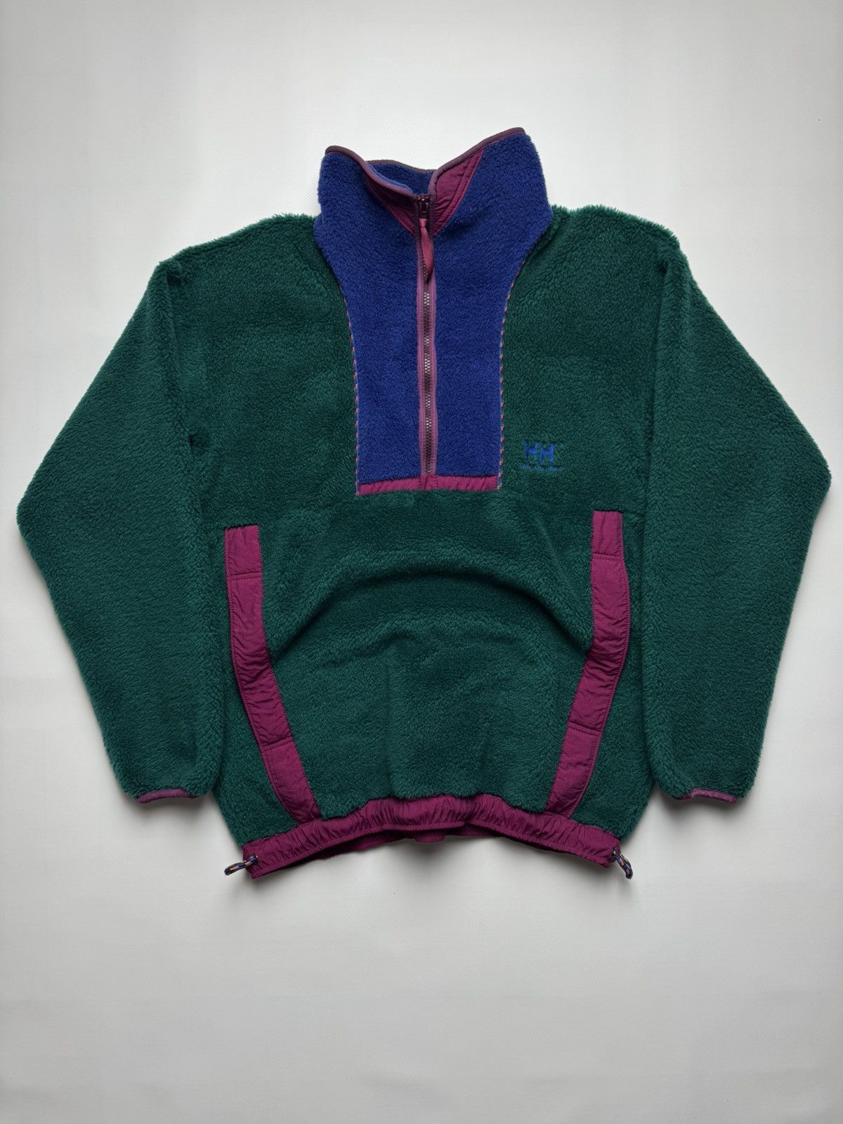 Helly Hansen Vintage Helly Hansen Deep Pile Fleece Quarter-Zip Pullover Size US L / EU 52-54 / 3 - 2 Thumbnail