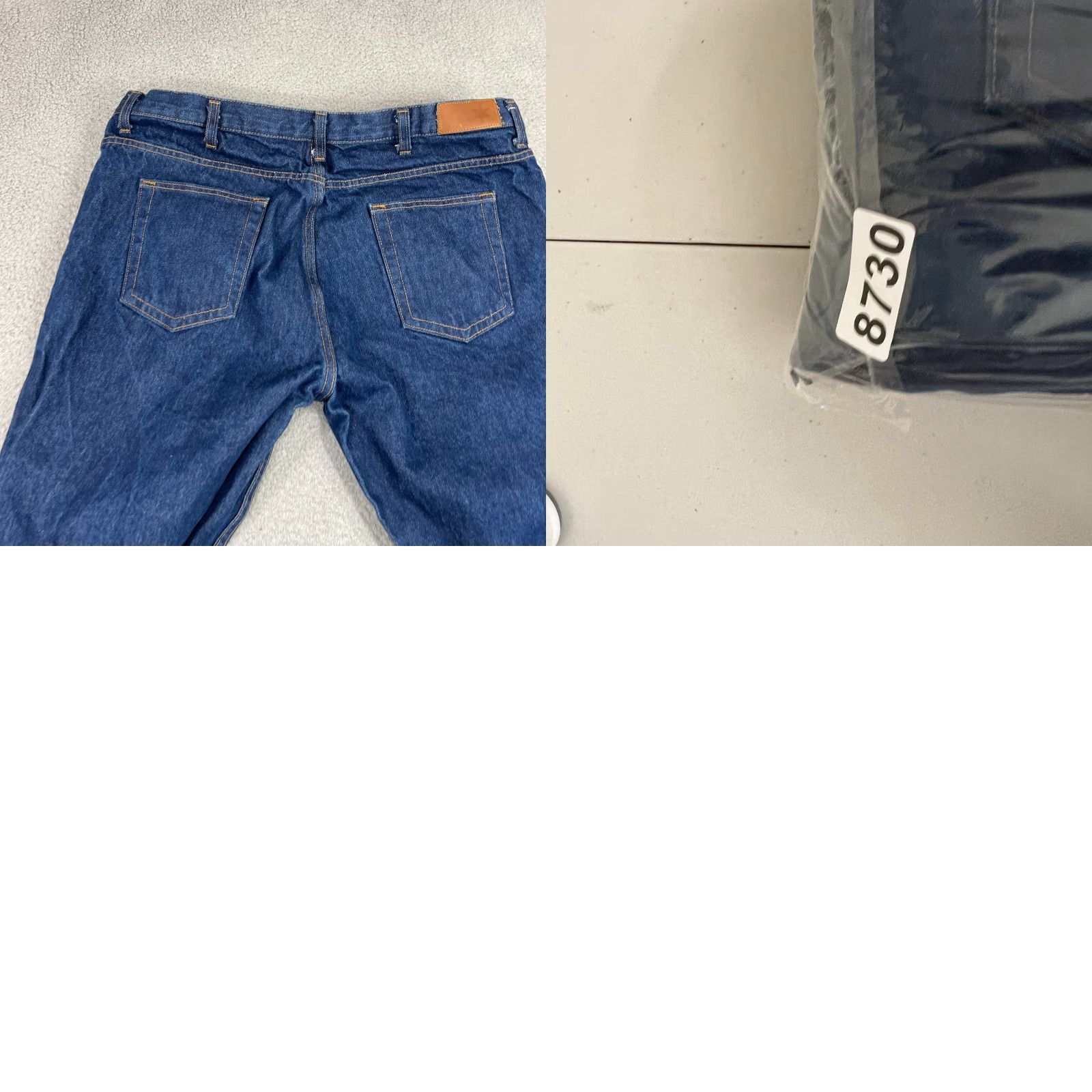 Denime Dearborn Jeans Mens 38x40 Medium Wash Blue Denim USA Chicago Straight Leg Mens Size US 38 / EU 54 - 8 Thumbnail