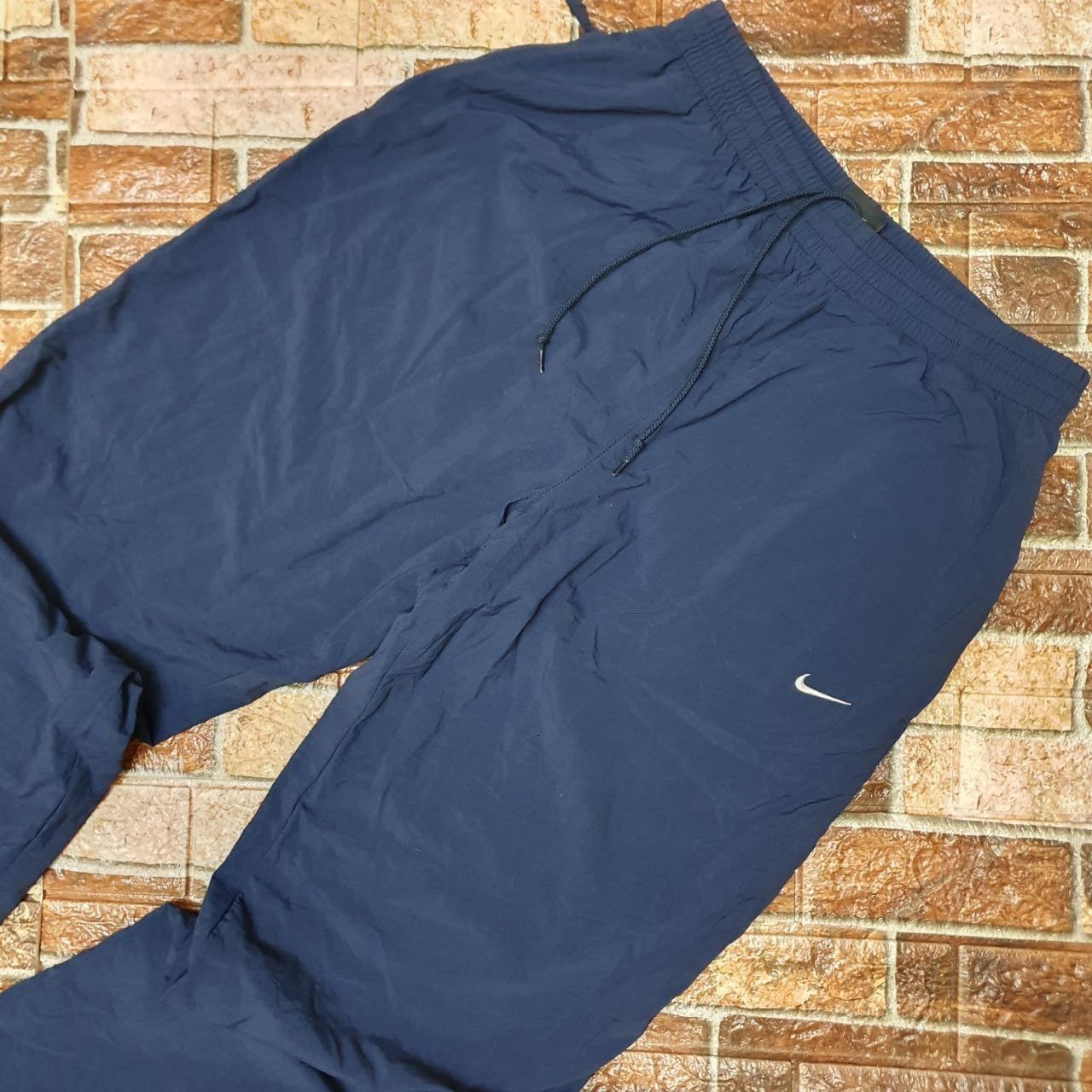Nike Vintage Nike Track Pants Nylon Drill Y2K Swoosh Logo Size US 33 - 2 Thumbnail