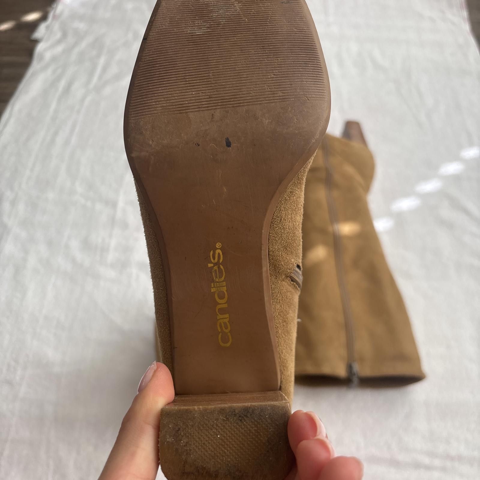Other y2k suede brown heal boots Size ONE SIZE - 2 Thumbnail