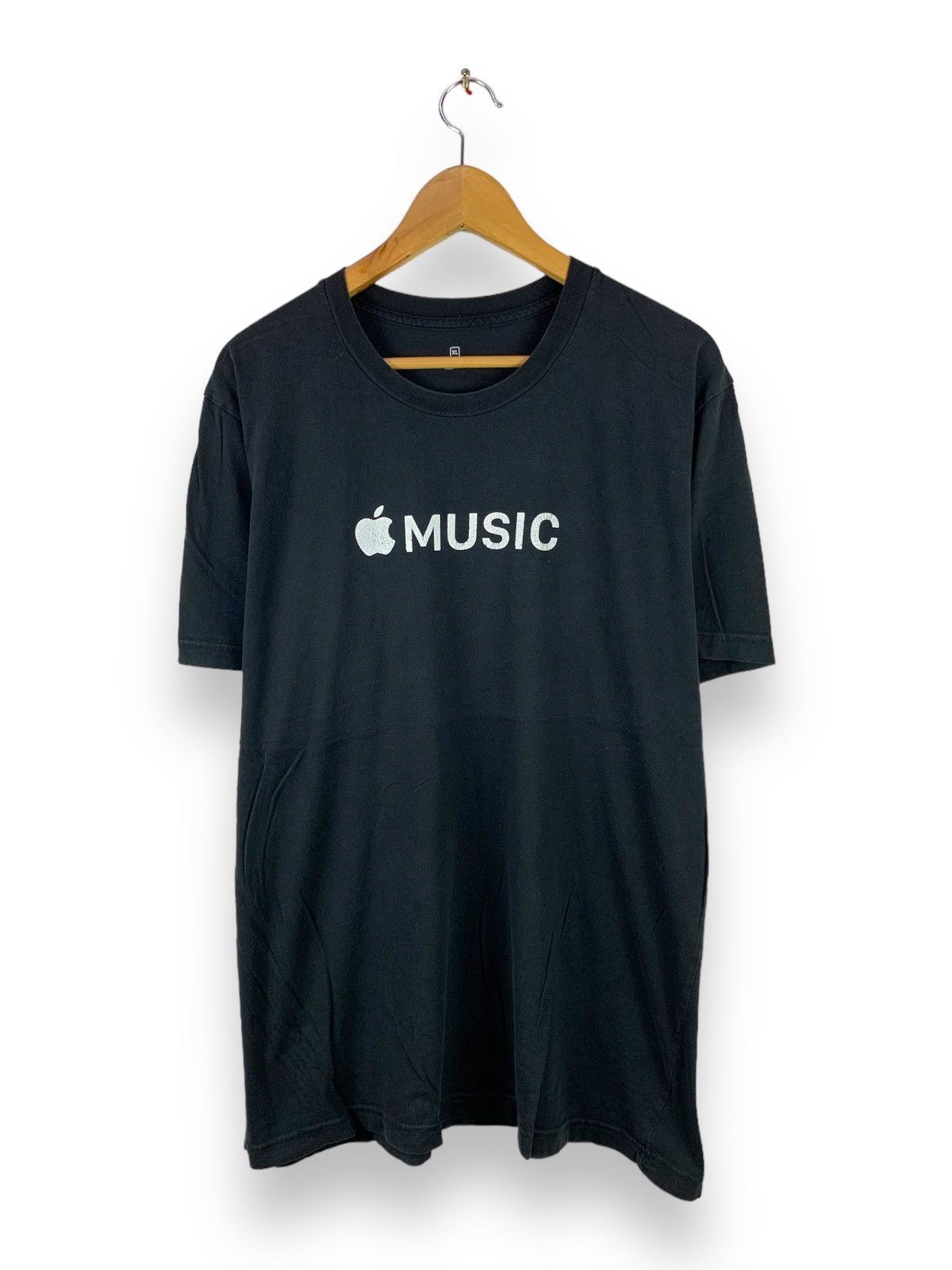 Image of Steals! Apple Music Promo Tee Tech Tee Steve Jobs in Black, Men's (Size XL)