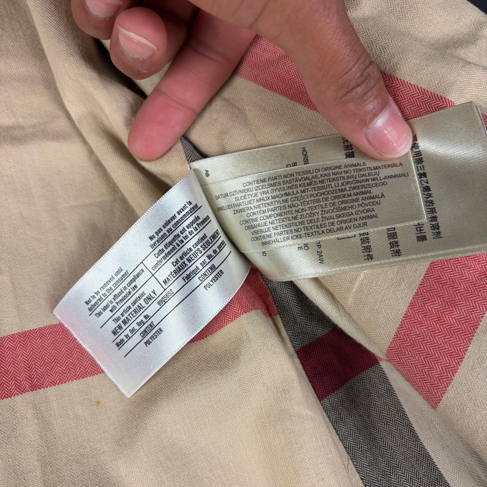Burberry Burberry Brit Nova Check Double Breasted XXL Trench Coat Size US XXL / EU 58 / 5 - 11 Thumbnail