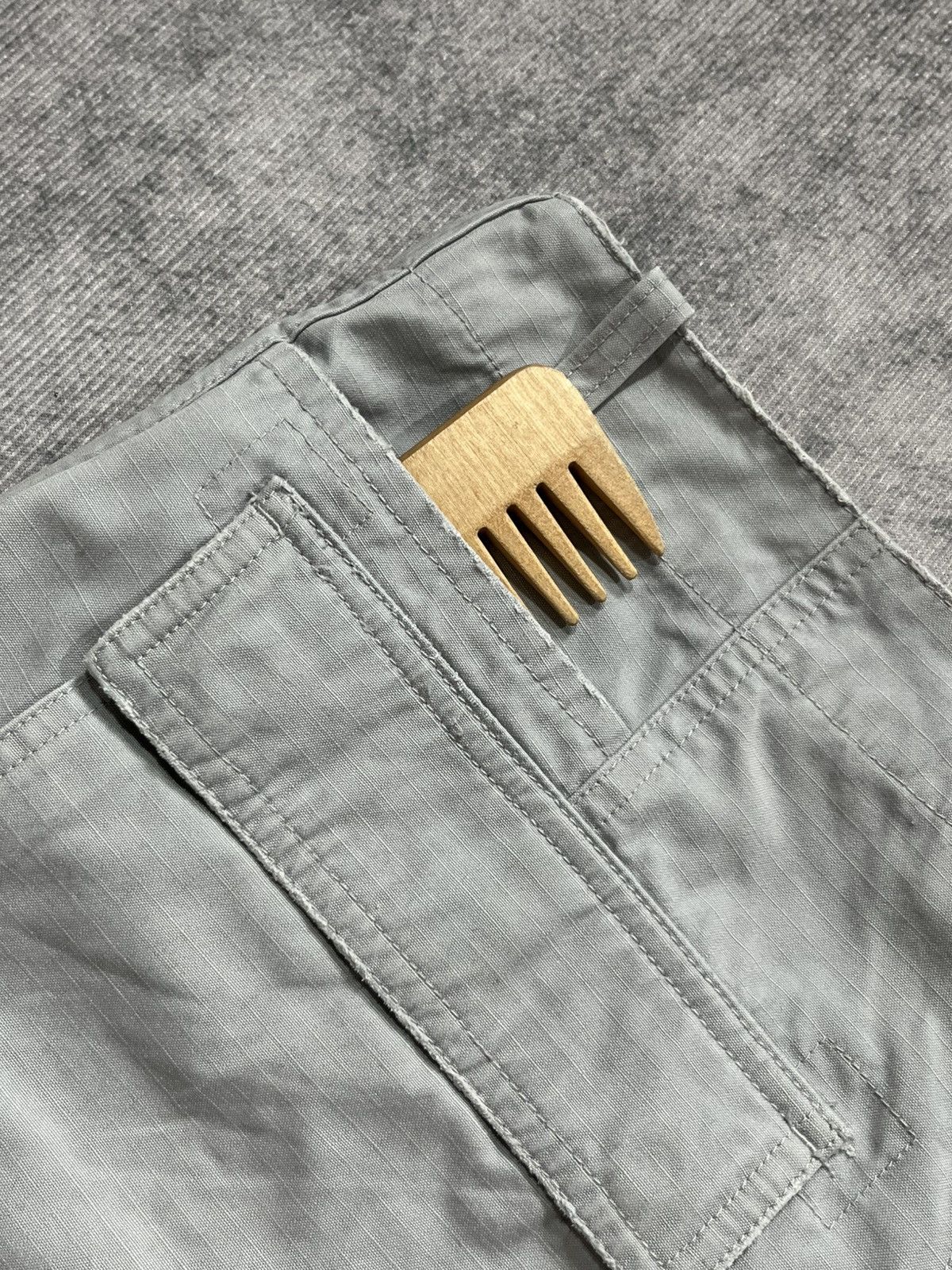Armani Exchange × Vintage Armani Exchange Vintage ripstop shorts light grey Size US 32 / EU 48 - 8 Thumbnail