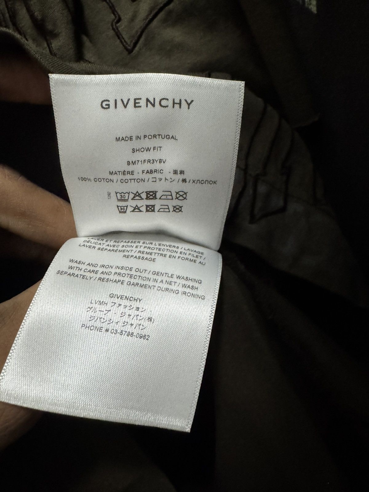 Givenchy logo-embroidered layered cotton hoodie Size US M / EU 48-50 / 2 - 9 Thumbnail