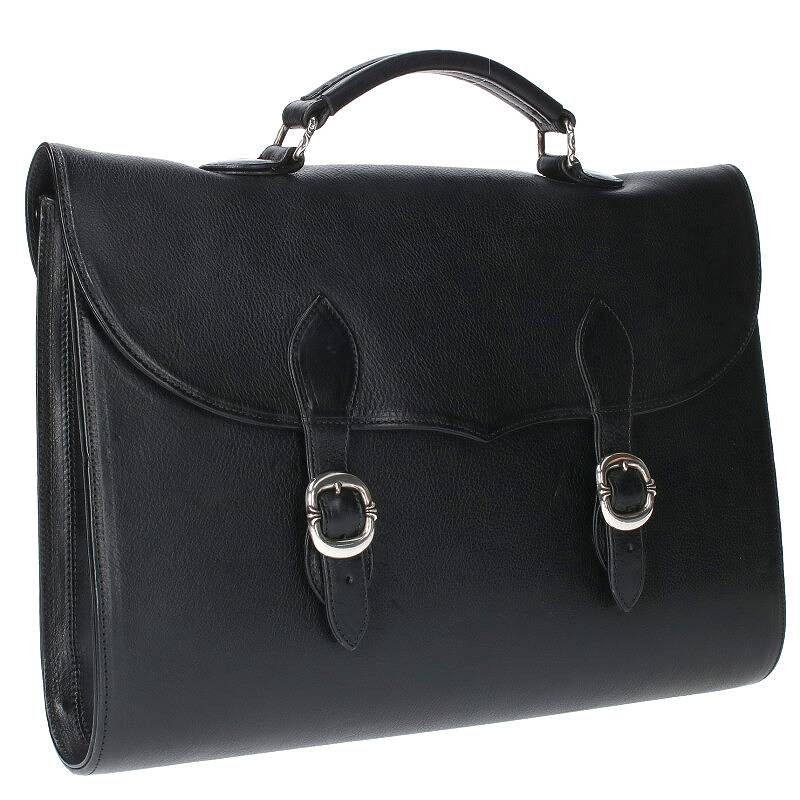 image of Chrome Hearts Briefcase in Black, Men's