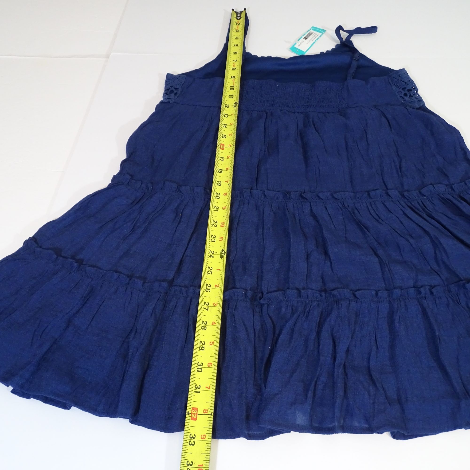 Other The General Good Alyssa Crochet Navy Babydoll Tiered Dress Size XL / US 12-14 / IT 48-50 - 13 Thumbnail