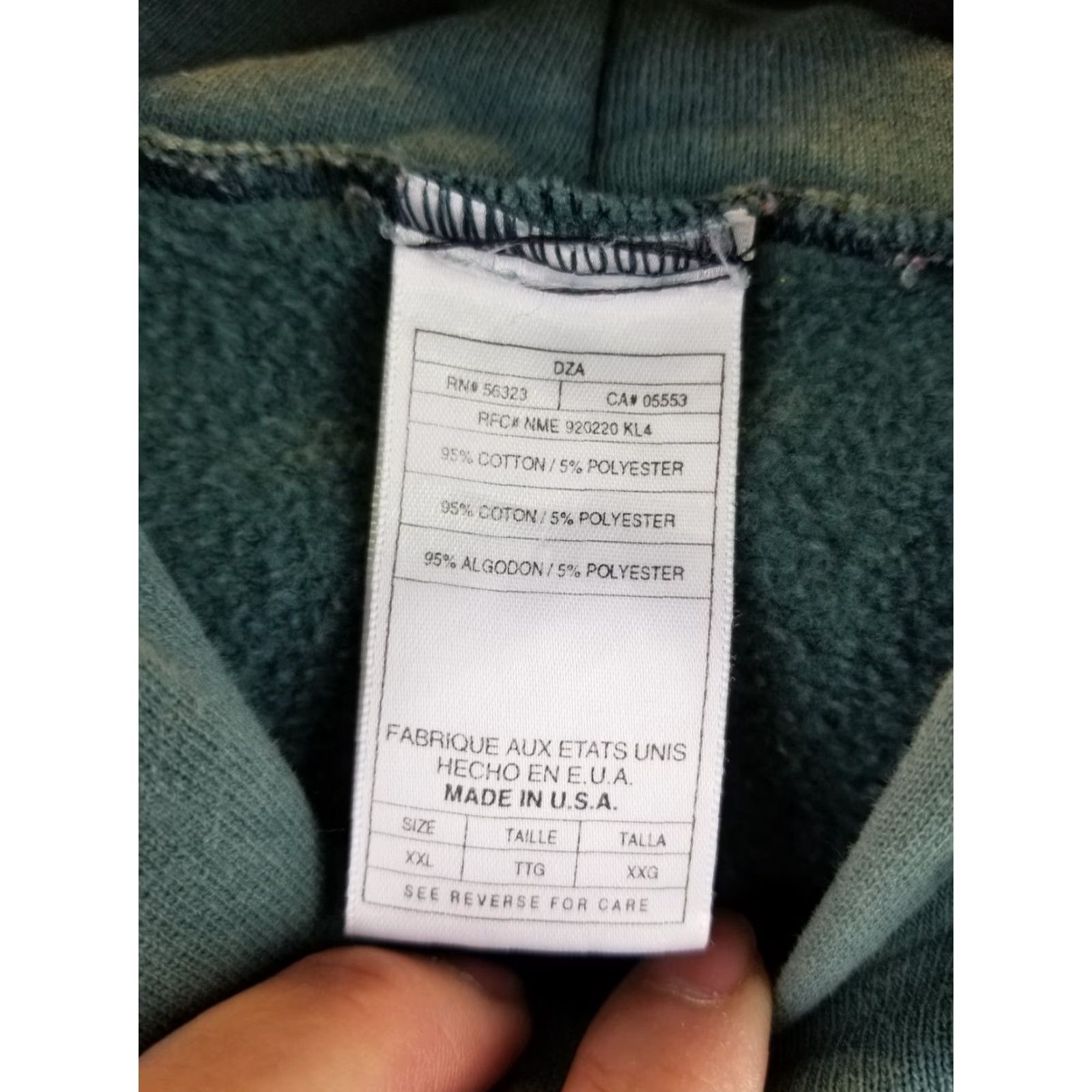 Nike VINTAGE Nike Hoodie Sweatshirt 2XL Green Embrodery Swoosh 90s Pullover Mens Sweatshirt Hoodie - 90s Merch Size US XXL / EU 58 / 5 - 5 Thumbnail