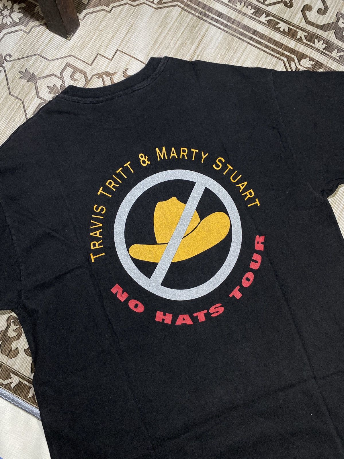 Vintage 90s Travis Tritt & Marty Stuart No Hats Tour cr 1992 Size US XL / EU 56 / 4 - 5 Thumbnail