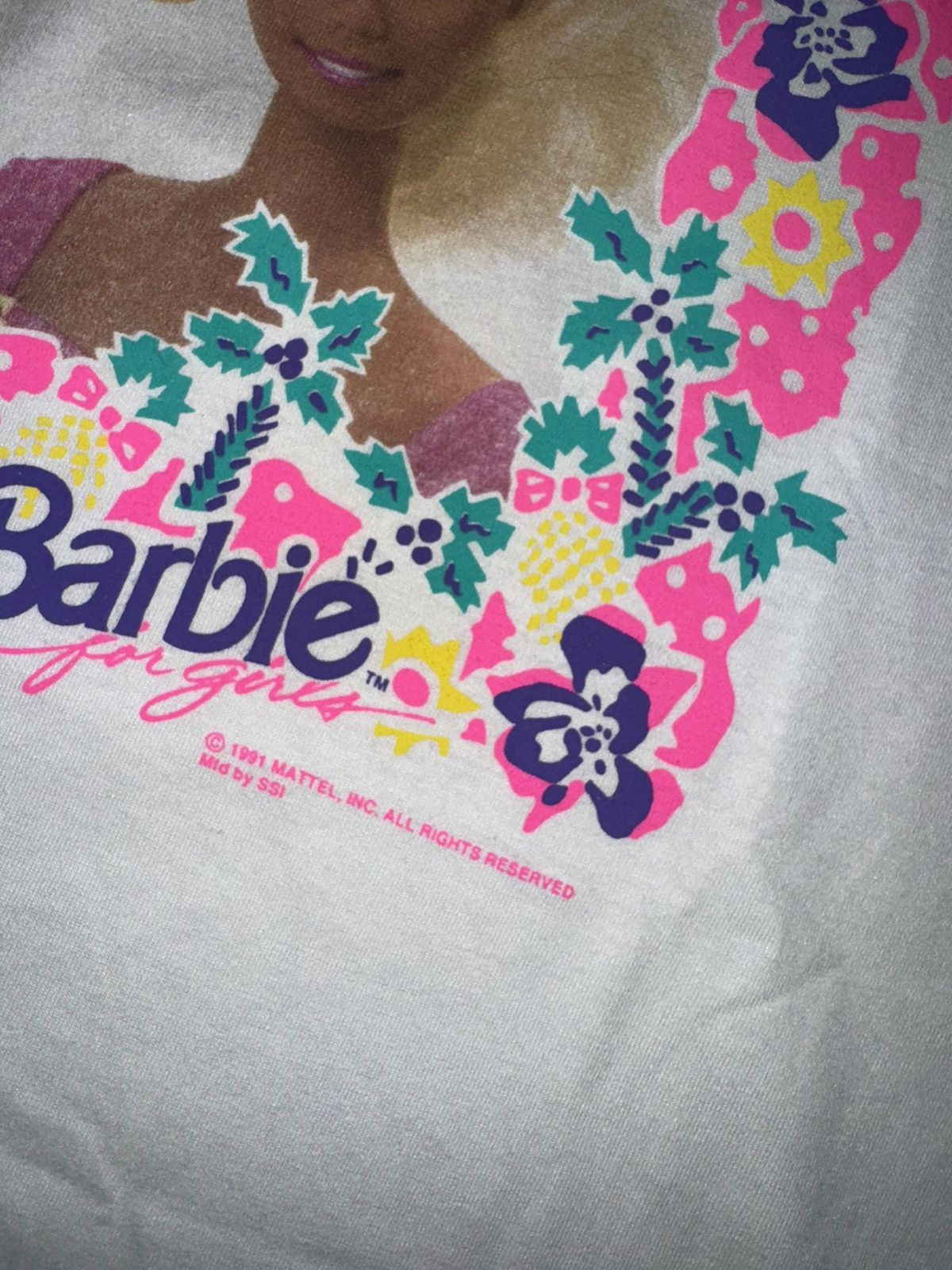 Vintage Vintage 1991 Barbie Tshirt Size US XL / EU 56 / 4 - 4 Thumbnail