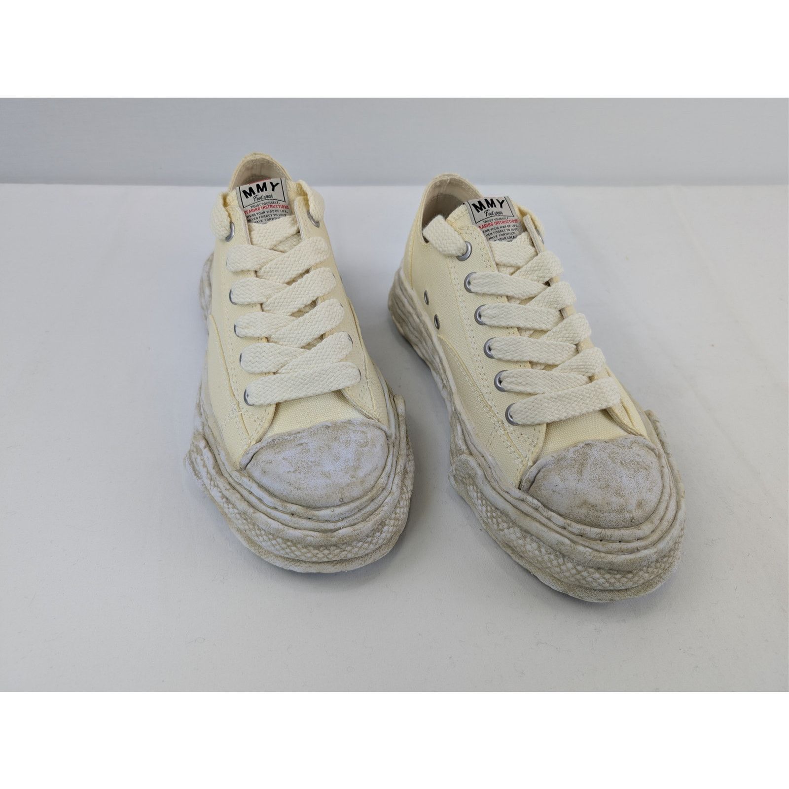 Maison MIHARA YASUHIRO o1rshd1 Peterson 23 OG Sole Canvas Low-Top Sneaker in White Size US 8 / EU 41 - 6 Thumbnail