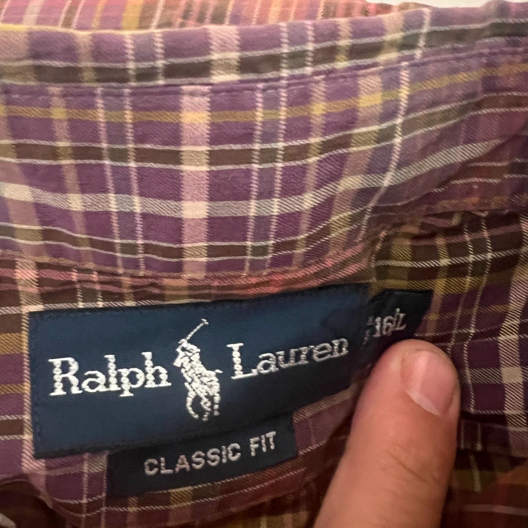 Ralph Lauren Ralph Lauren Plaid Shirt Mens Large Long Sleeve Button Down Red Preppy Classic Fit Size US L / EU 52-54 / 3 - 6 Thumbnail