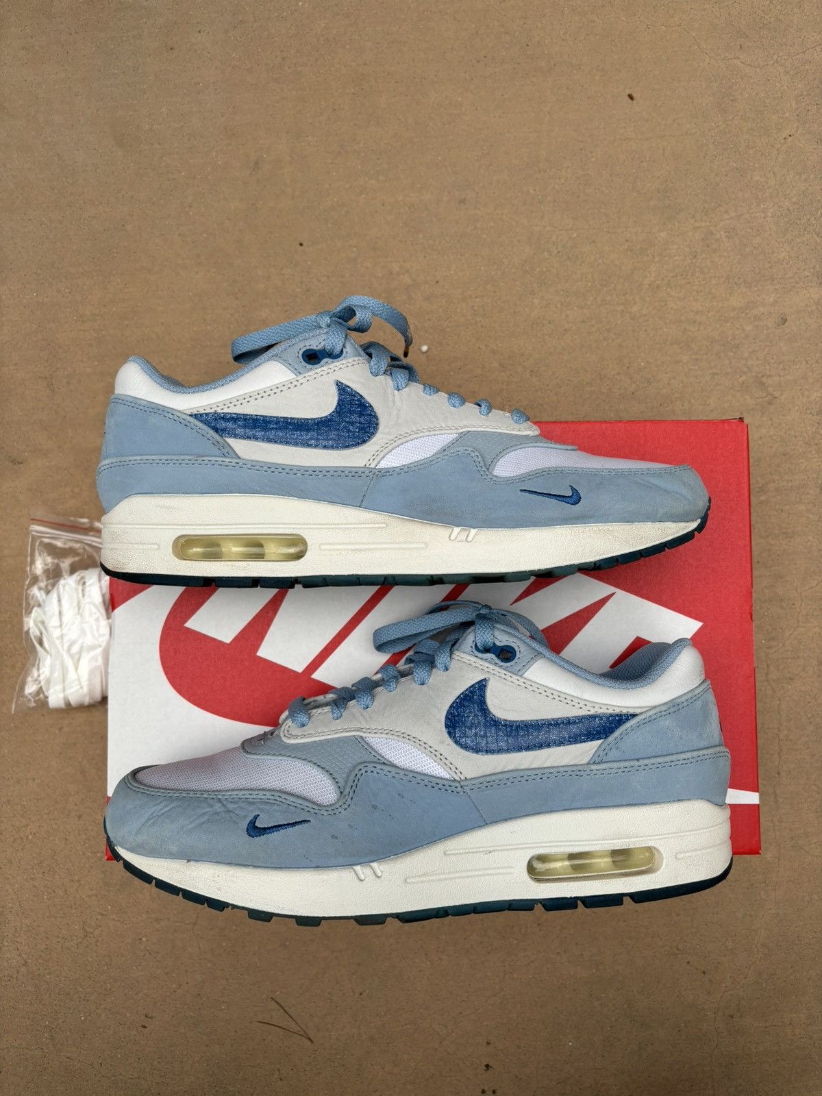 Nike Nike Air Max 1 Premium - Blue Print Size US 9.5 / EU 42-43 - 2 Thumbnail