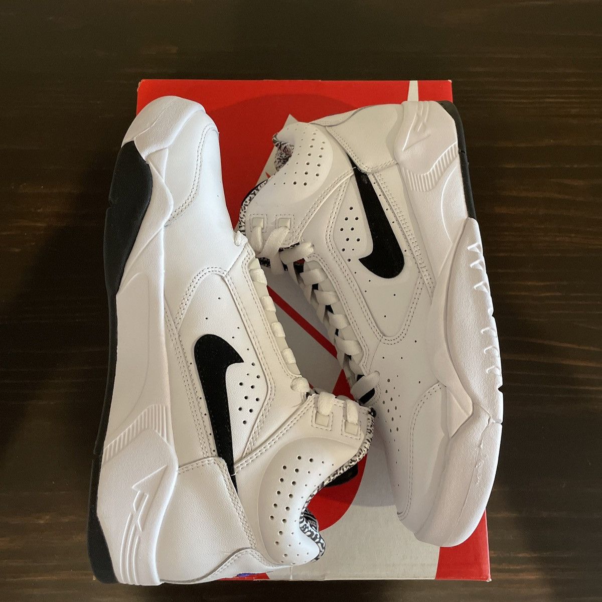 Nike Nike Air Flight Lite 2021 Mid White Black - Size 6.5 Size US 6.5 / EU 39-40 - 2 Thumbnail