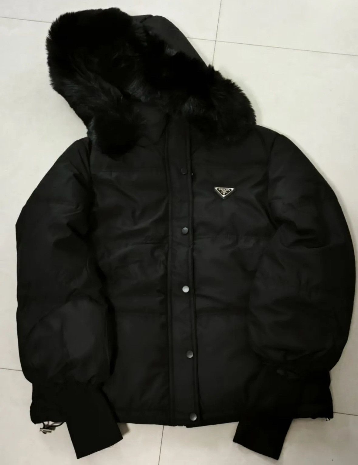 Designer Puffer coat with hood Size US S / EU 44-46 / 1 - 1 Thumbnail