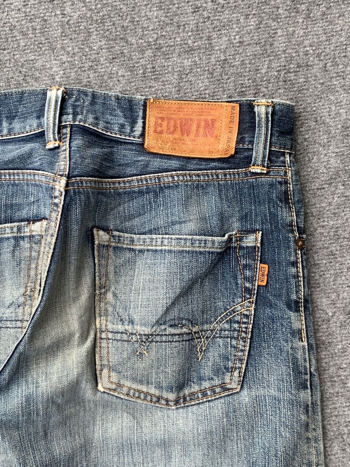 Edwin Distressed Edwin selvedge nice faded blue. Size US 32 / EU 48 - 3 Thumbnail