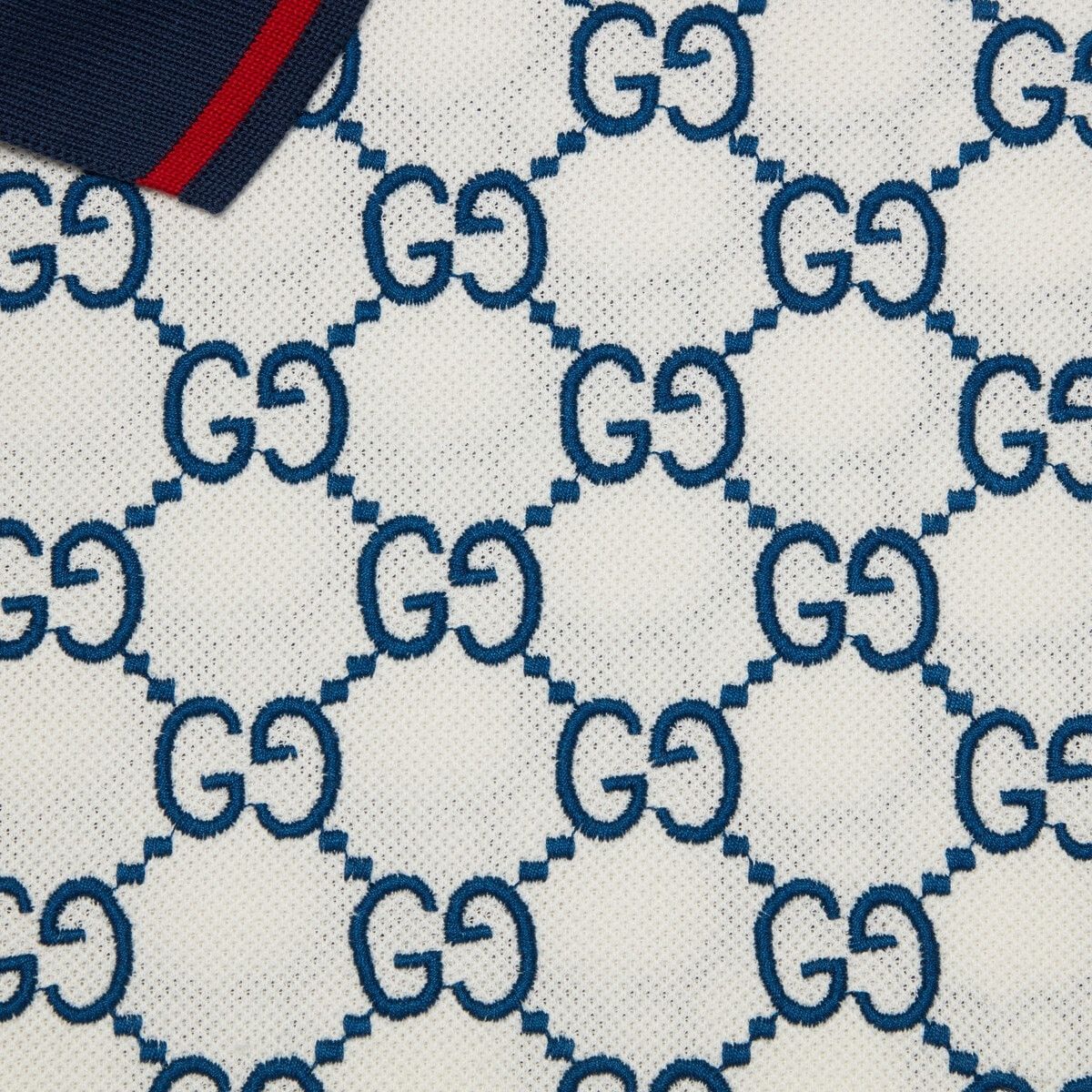 Gucci o1s1wg111025 GG Stretch Cotton Polo Shirt in Multicolor Size US S / EU 44-46 / 1 - 5 Thumbnail