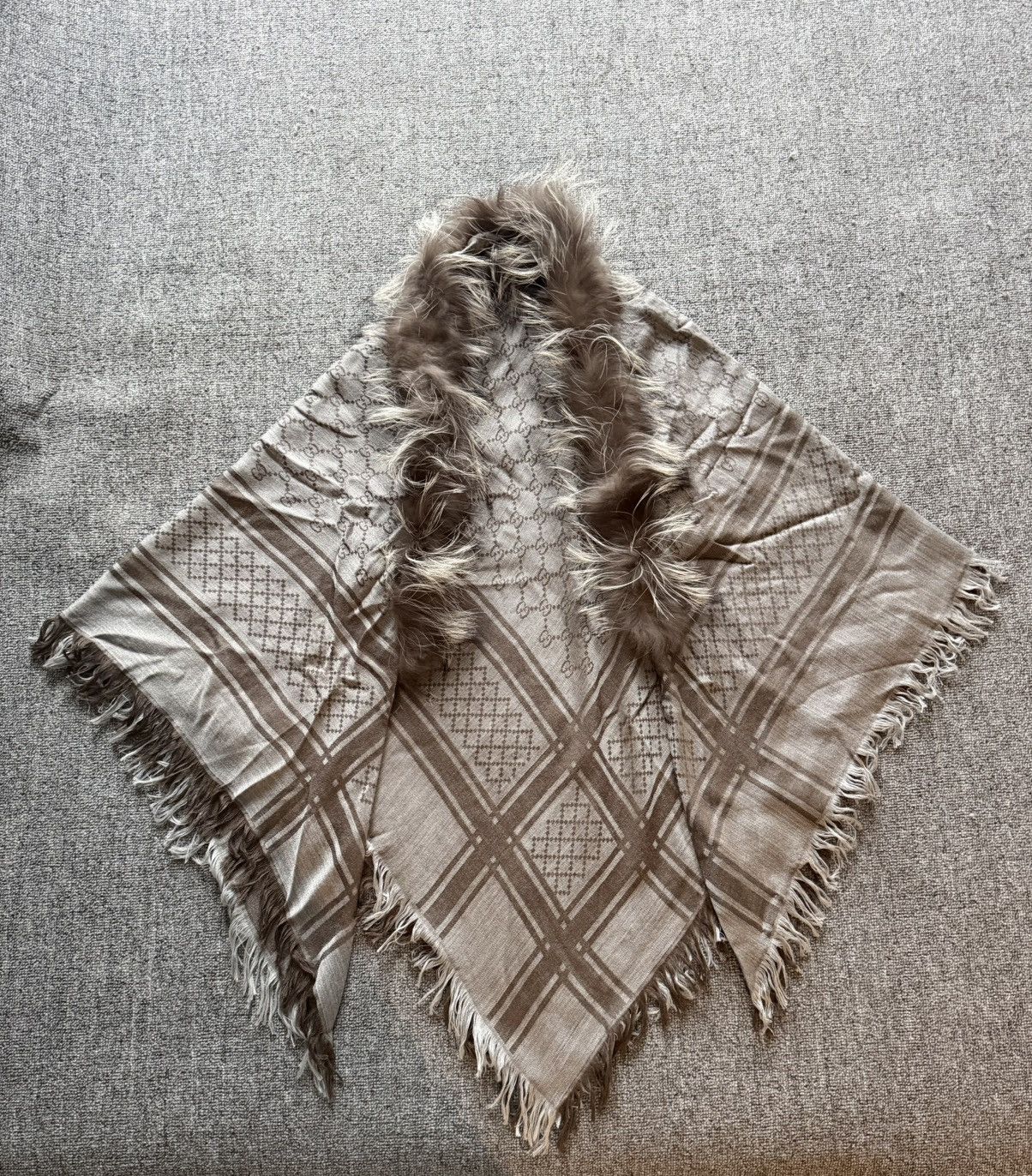Gucci Gucci Survie Monogram Wool Fur Scarf Size ONE SIZE - 8 Thumbnail