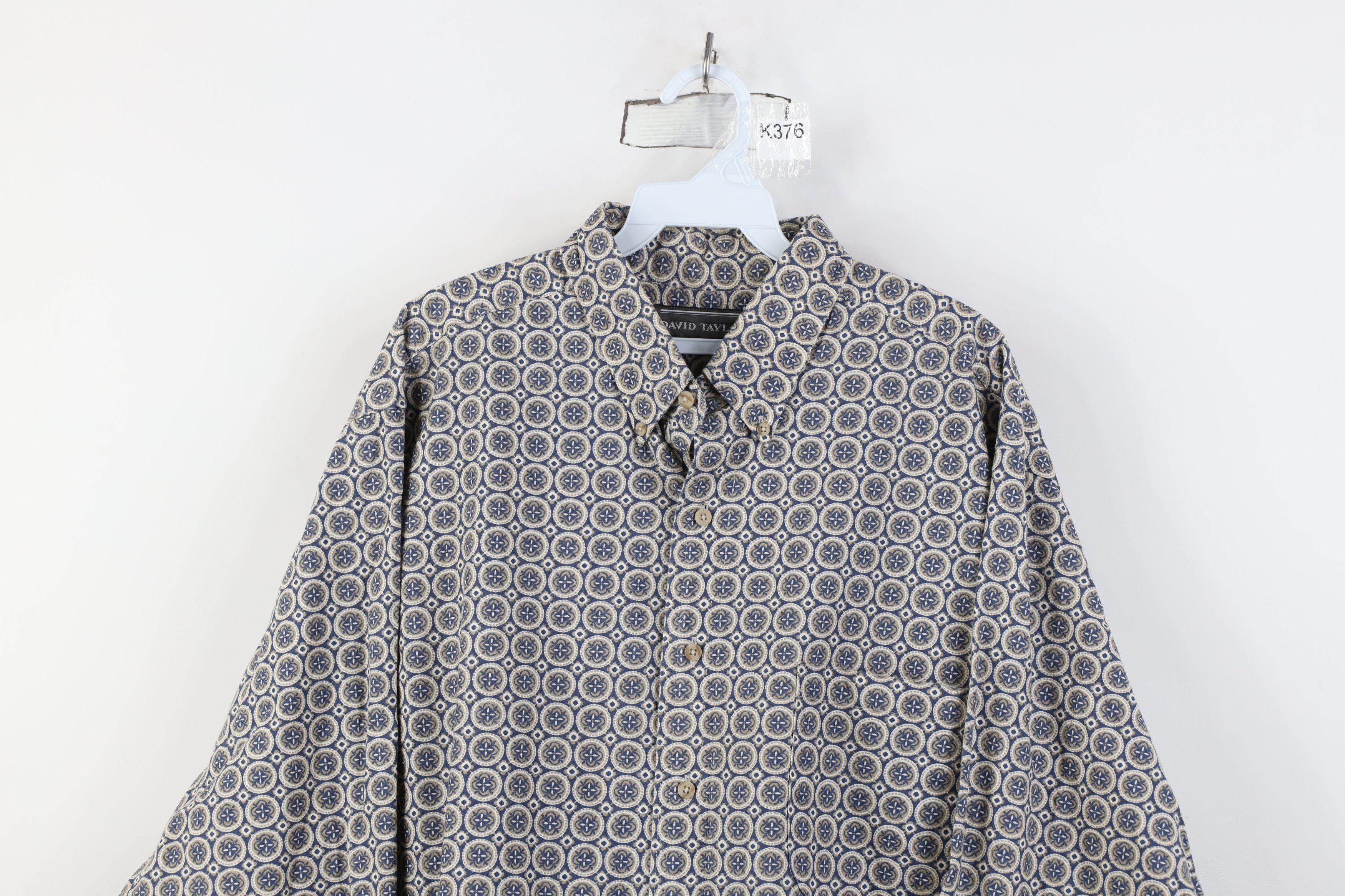 Vintage Vintage 90s Streetwear Collared Button Down Shirt Cotton Size US XL / EU 56 / 4 - 2 Thumbnail
