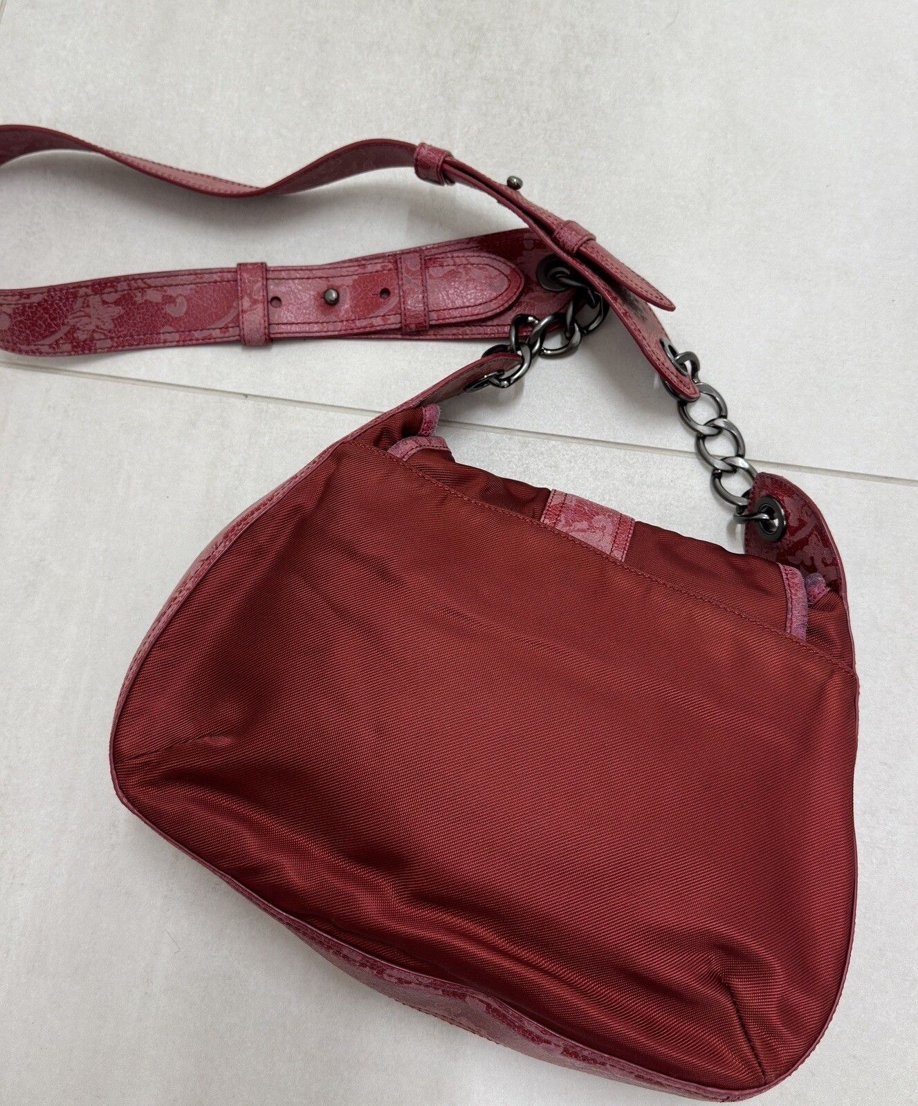 Kenzo DDP Rare Kenzo Vintahe Messenger Red Nylon Crossbody Bag Size ONE SIZE - 7 Thumbnail