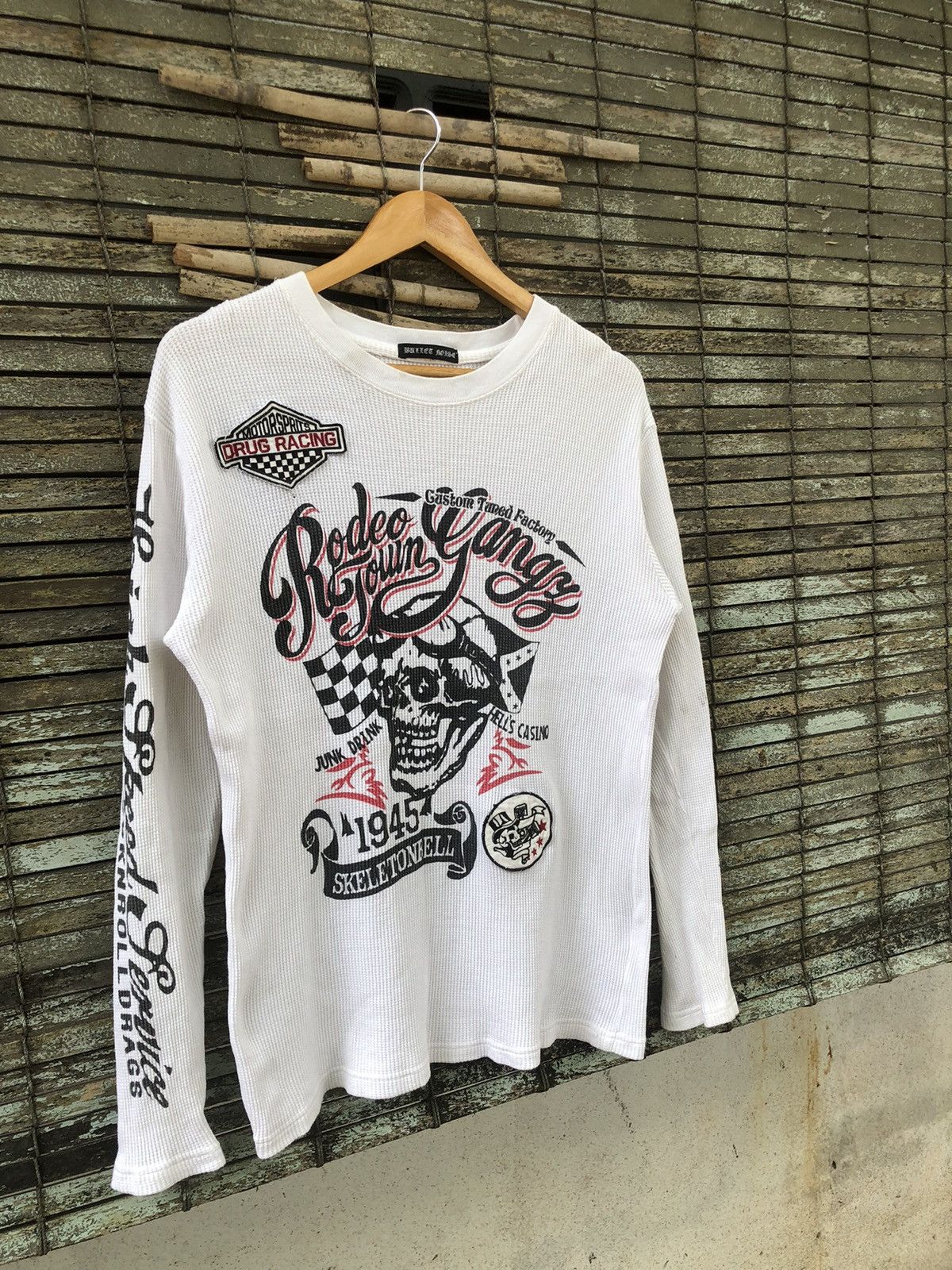 If Six Was Nine Vintage RARE Bullet Noise X BonneVille Riders Longsleeve Tee Size US M / EU 48-50 / 2 - 13 Thumbnail