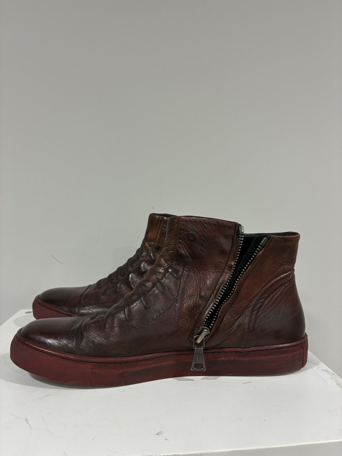 John Varvatos Reed Ghosted High Top Sneaker Size USA 11 or 44 EU Size US 11 / EU 44 - 7 Thumbnail