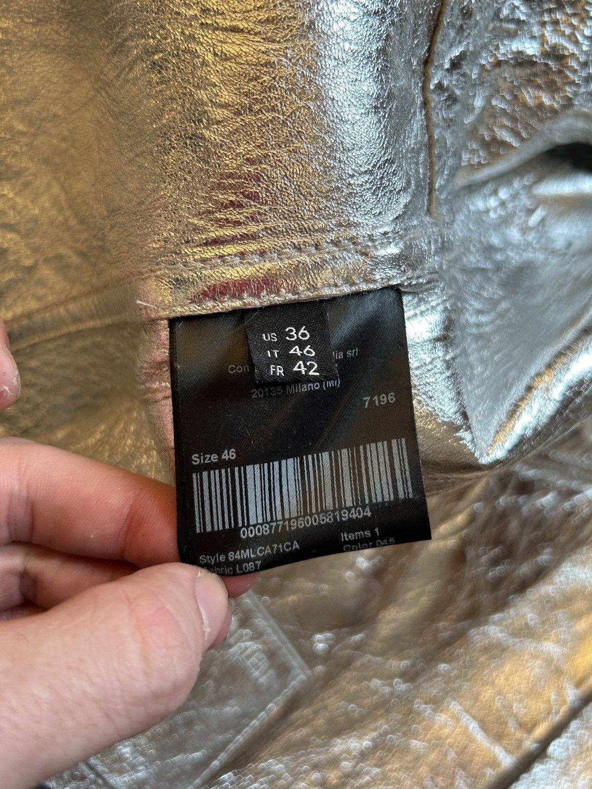 Calvin Klein 205W39NYC × Raf Simons 1/1 FW18 Silver Leather Parka Size US S / EU 44-46 / 1 - 17 Thumbnail