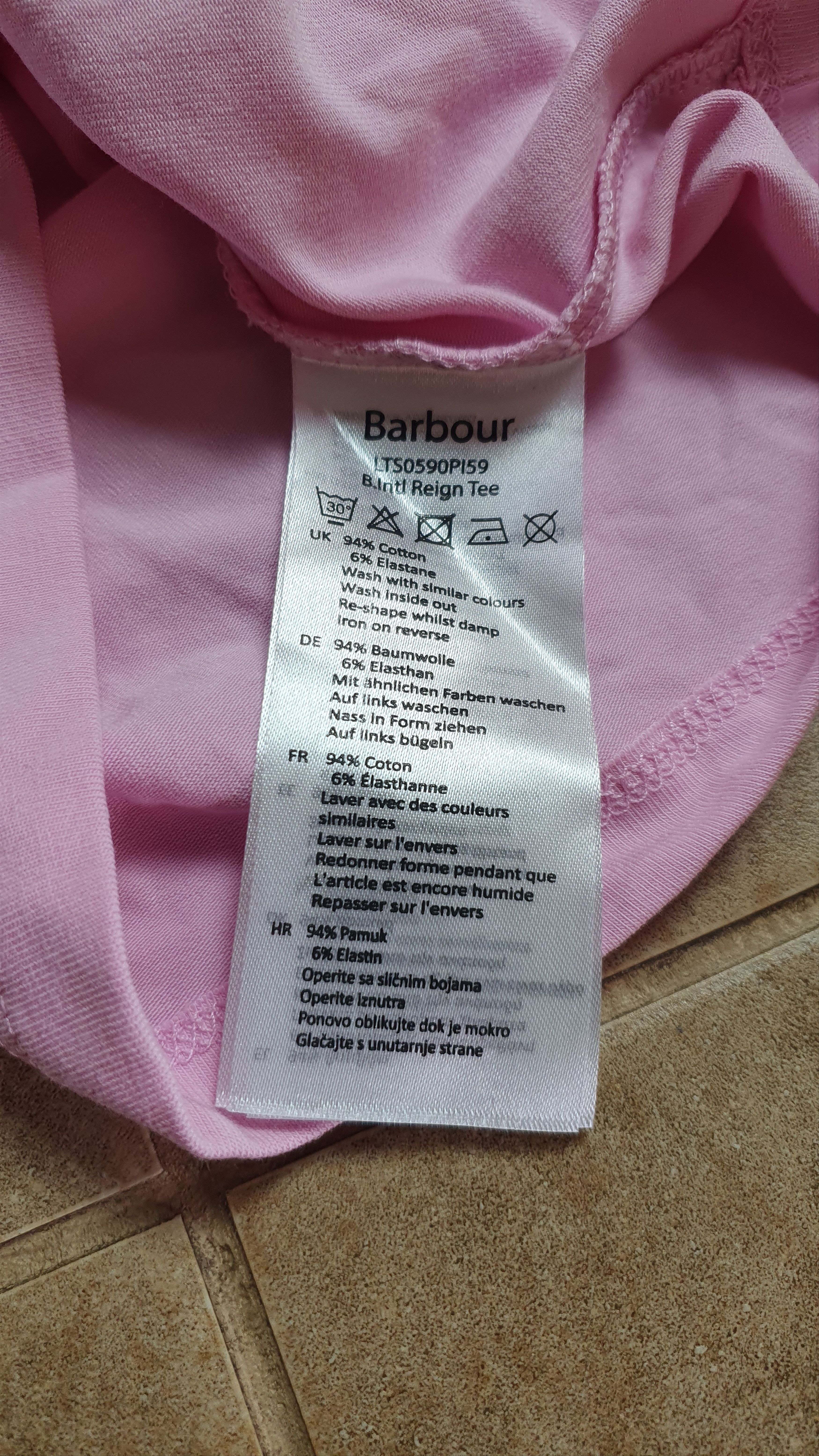 Barbour Rare Women's pink t-shirts Barbour top Vintage Size S Size S / US 4 / IT 40 - 6 Thumbnail