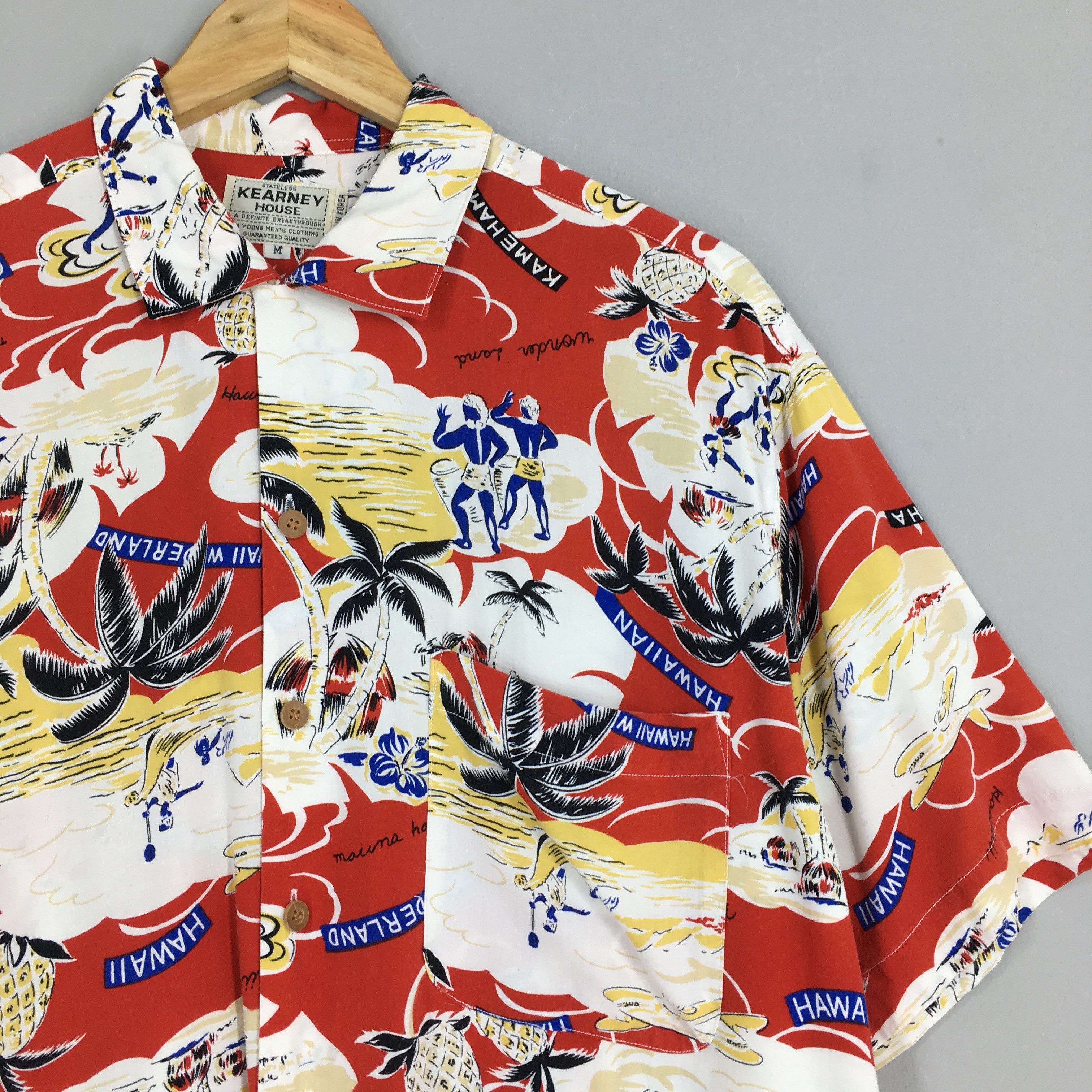 Vintage Vintage Kearney House Hawaiian Hula Girl Aloha Tropical Size US M / EU 48-50 / 2 - 2 Thumbnail