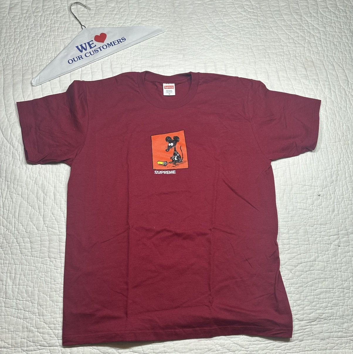 Supreme Supreme Red Mouse Tee/Medium Size US M / EU 48-50 / 2 - 1 Thumbnail